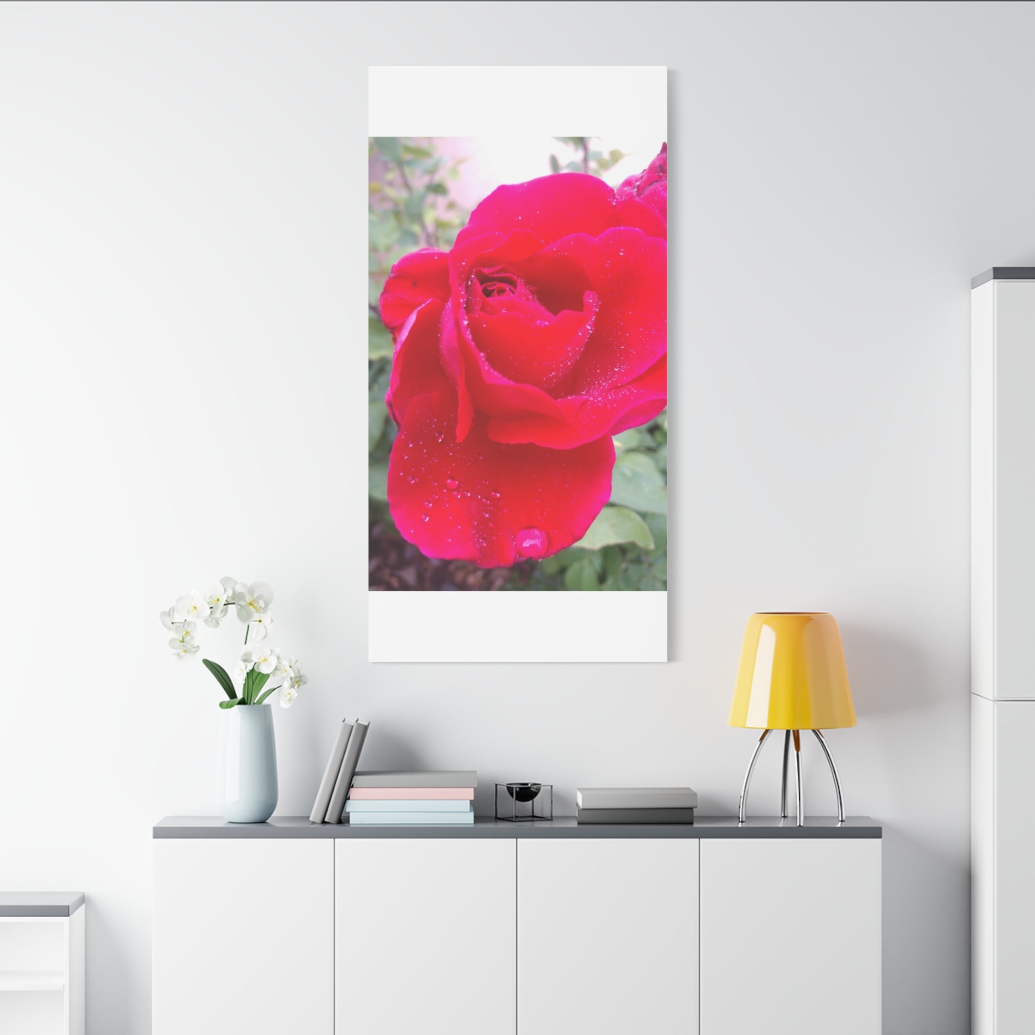 Stunning Floral Canvas Print, Home Decor, Wall Art, Gift for Flower Lovers, Red Rose Art, Mother's Day Gift