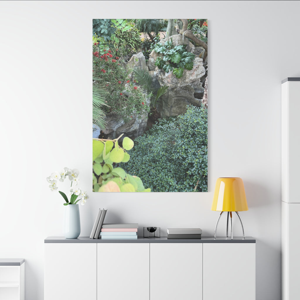 Canvas Wall Art, Tropical Garden Print, Home Decor, Botanical Artwork, Nature Lover Gift, Modern Interior Design