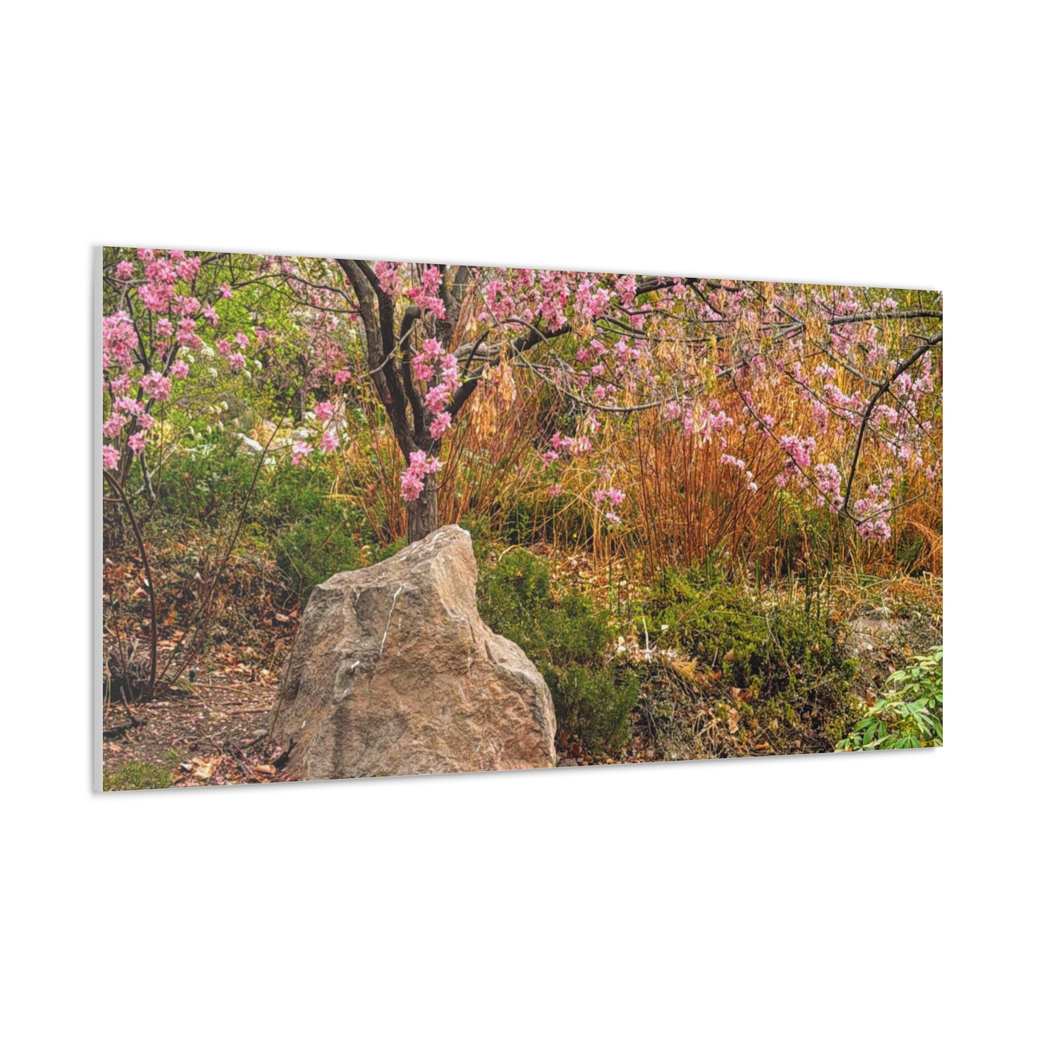 Canvas Wall Art, Pink Blossom Landscape Decor, Nature Photograph, Floral Print, Spring Home Decor, Gift for Nature Lovers