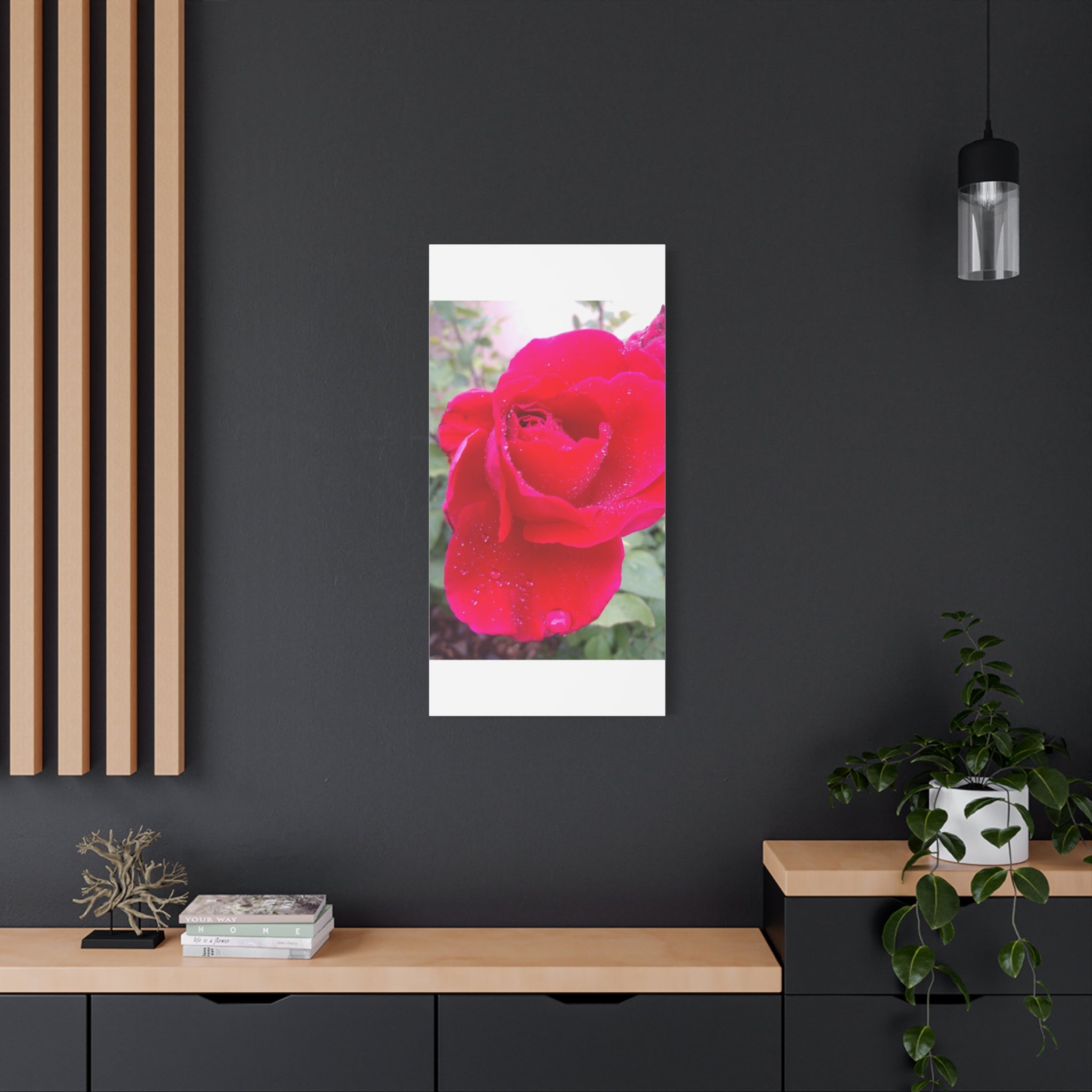 Stunning Floral Canvas Print, Home Decor, Wall Art, Gift for Flower Lovers, Red Rose Art, Mother's Day Gift