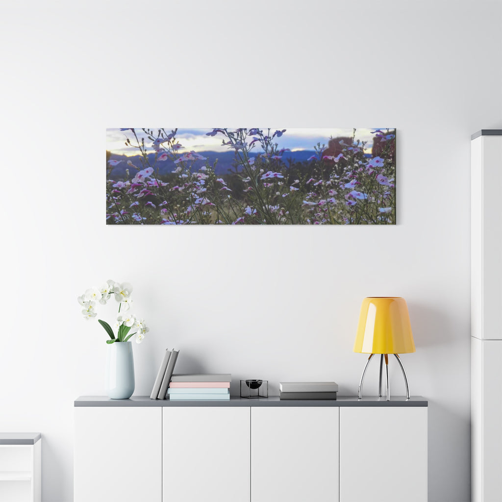 Floral Wall Art Canvas, Nature-Inspired Home Decor, Flower Print, Rustic Living Room, Gift for Gardeners, Boho Wall Art