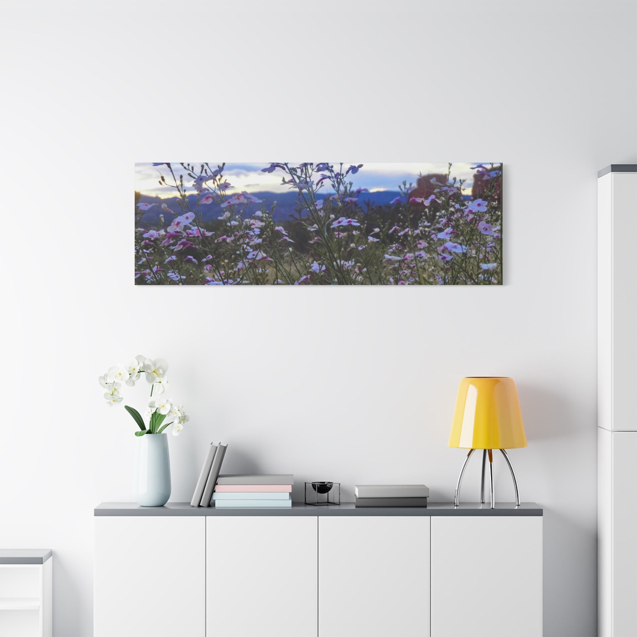 Floral Wall Art Canvas, Nature-Inspired Home Decor, Flower Print, Rustic Living Room, Gift for Gardeners, Boho Wall Art