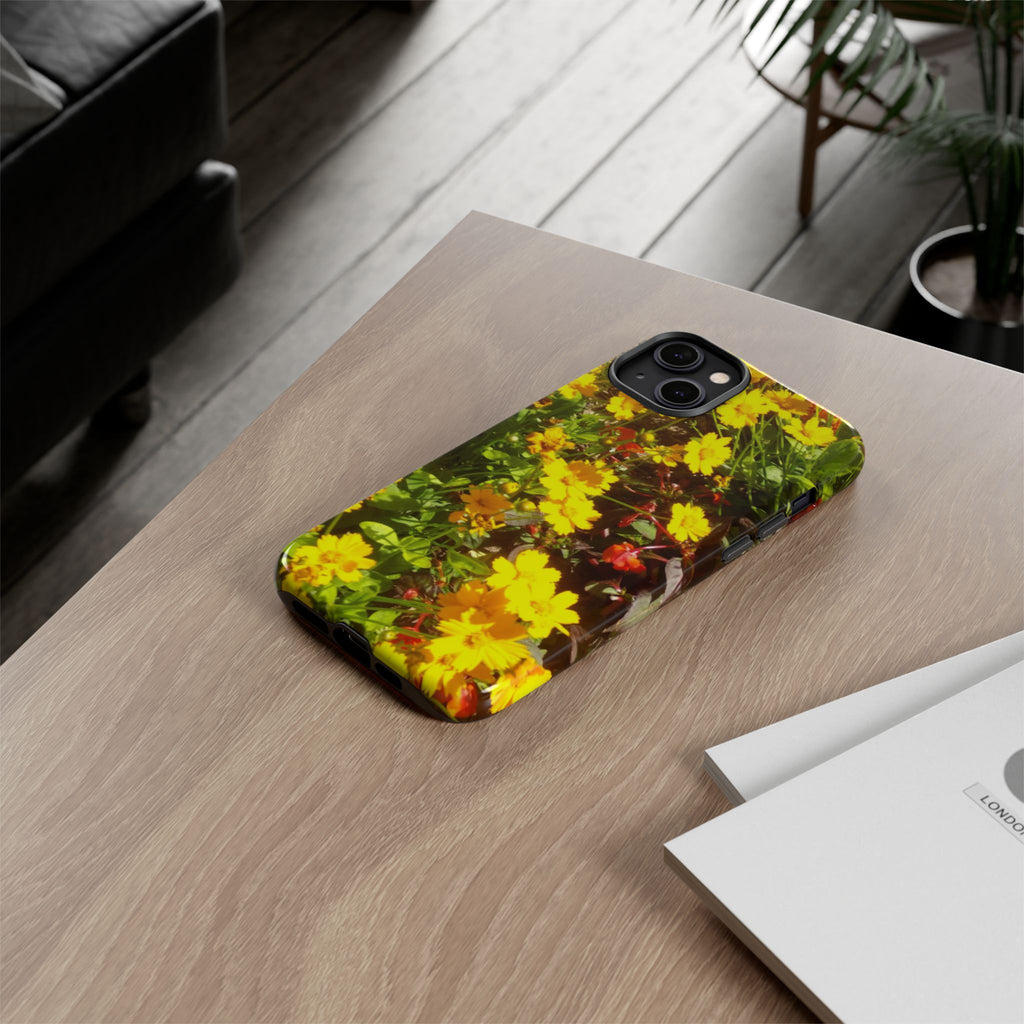 Floral Phone Case - Tough Cases with Vibrant Yellow Flowers, Protective Floral Cover, Spring Decor, Gift Idea for Nature Lovers, [...]
