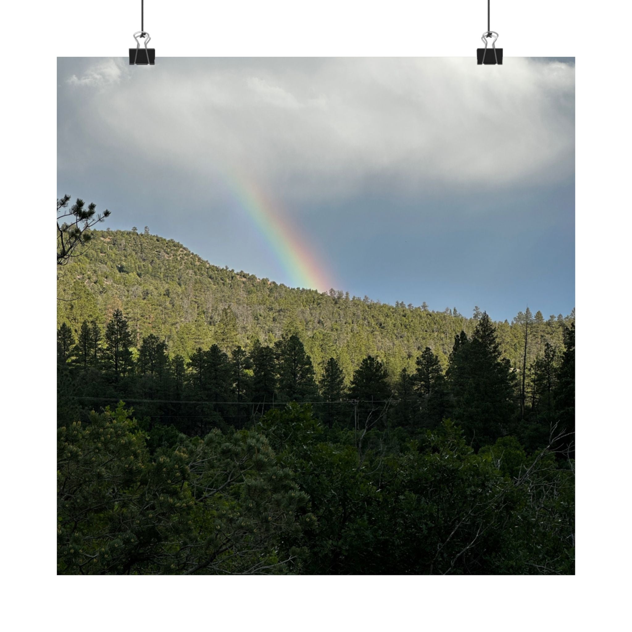 Rainbow Landscape Matte Vertical Posters, Nature Wall Art, Home Decor, Gift for Nature Lovers, Inspirational Prints