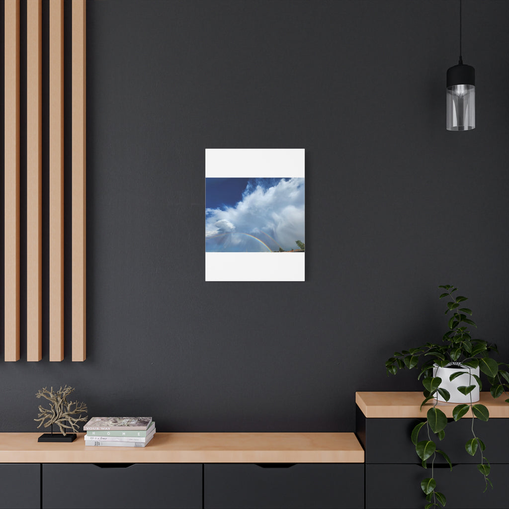 Rainbow Cloud Art Canvas Print, Stretched Wall Decor, Home/Office Art, Gift for Nature Lovers, Gallery Wall Accent