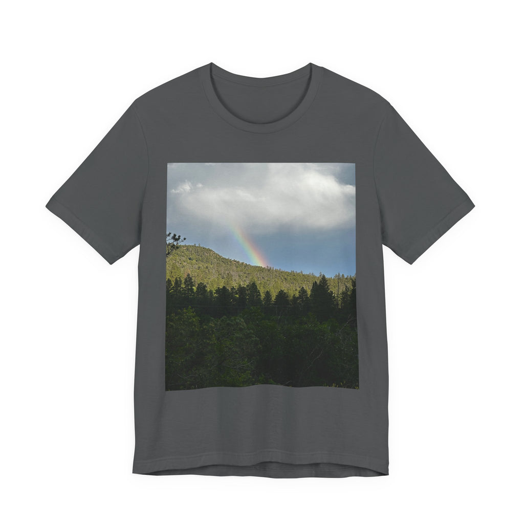 Rainbow Mountain Unisex Tee | Nature Lover Gift, Outdoor Adventure Wear, Cozy Casual Style, Cool Nature Shirt, Summer Tee