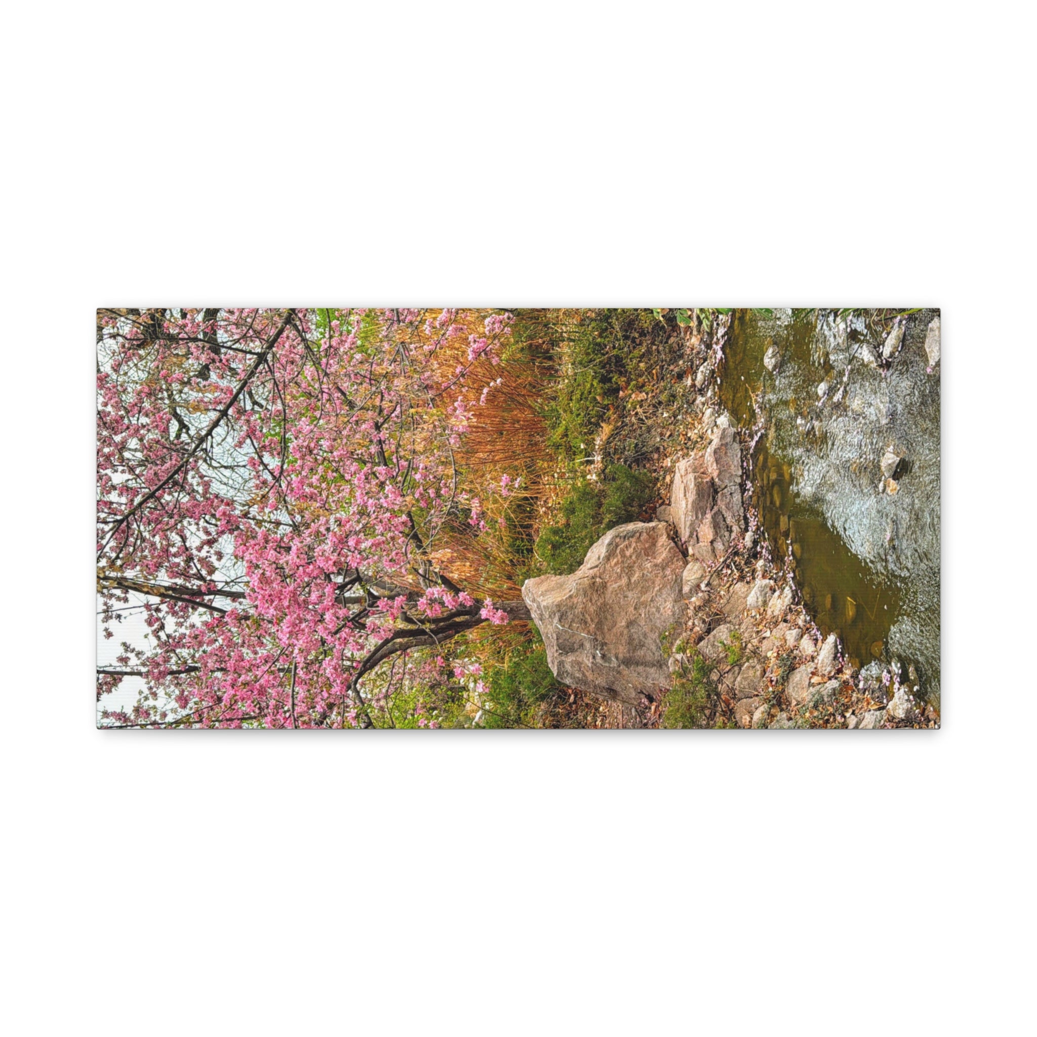 Blossoming Serenity Canvas Print, Floral Wall Art, Nature Decor, Home Aesthetic, Gift Idea for Garden Lovers, Spring Decor