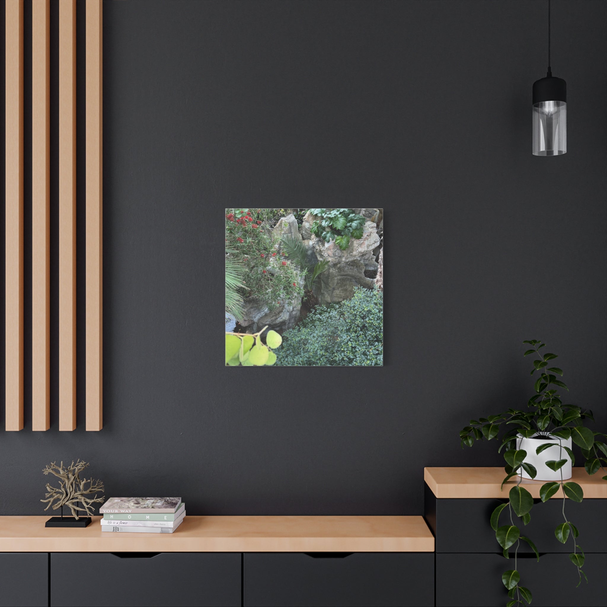 Canvas Wall Art, Tropical Garden Print, Home Decor, Botanical Artwork, Nature Lover Gift, Modern Interior Design