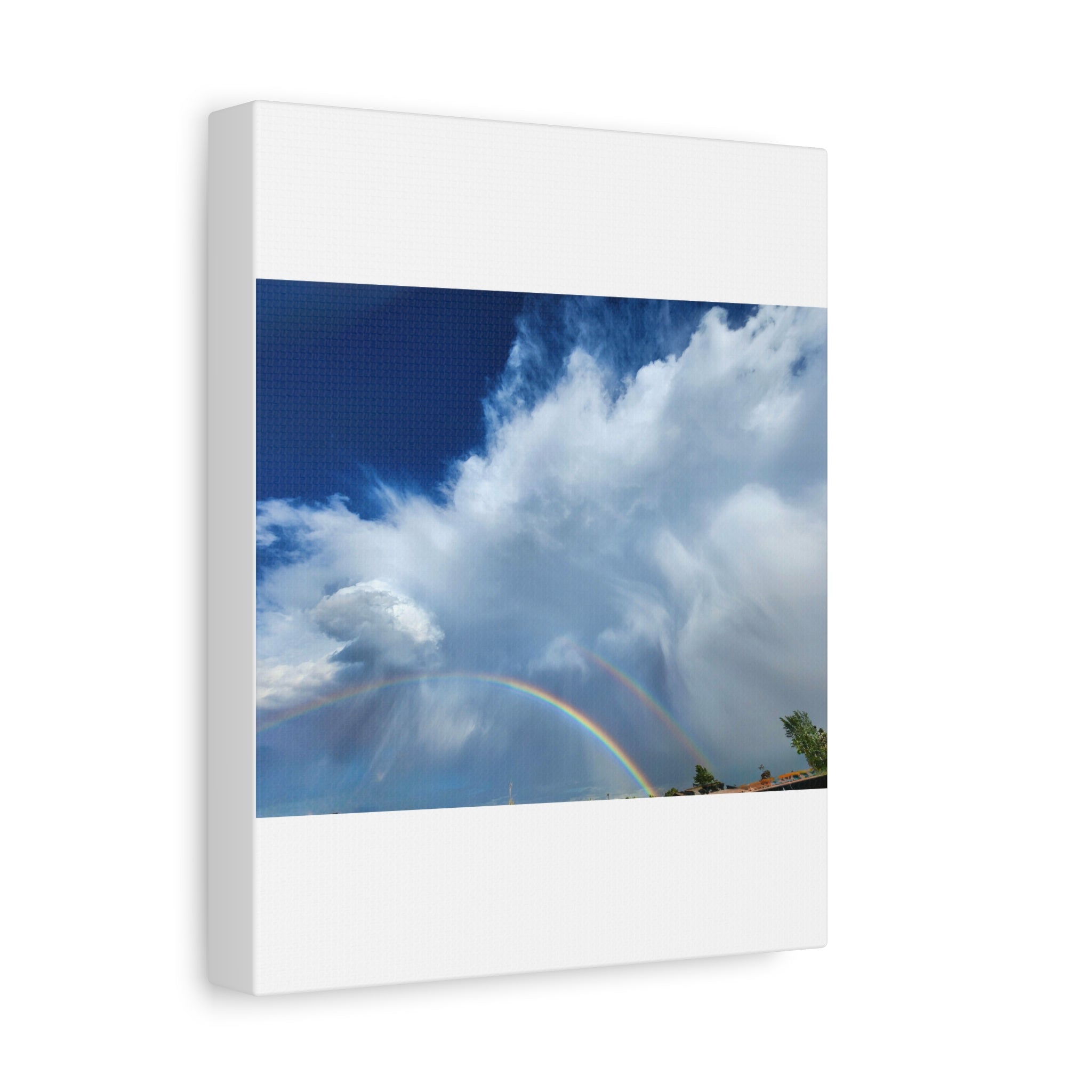 Rainbow Cloud Art Canvas Print, Stretched Wall Decor, Home/Office Art, Gift for Nature Lovers, Gallery Wall Accent