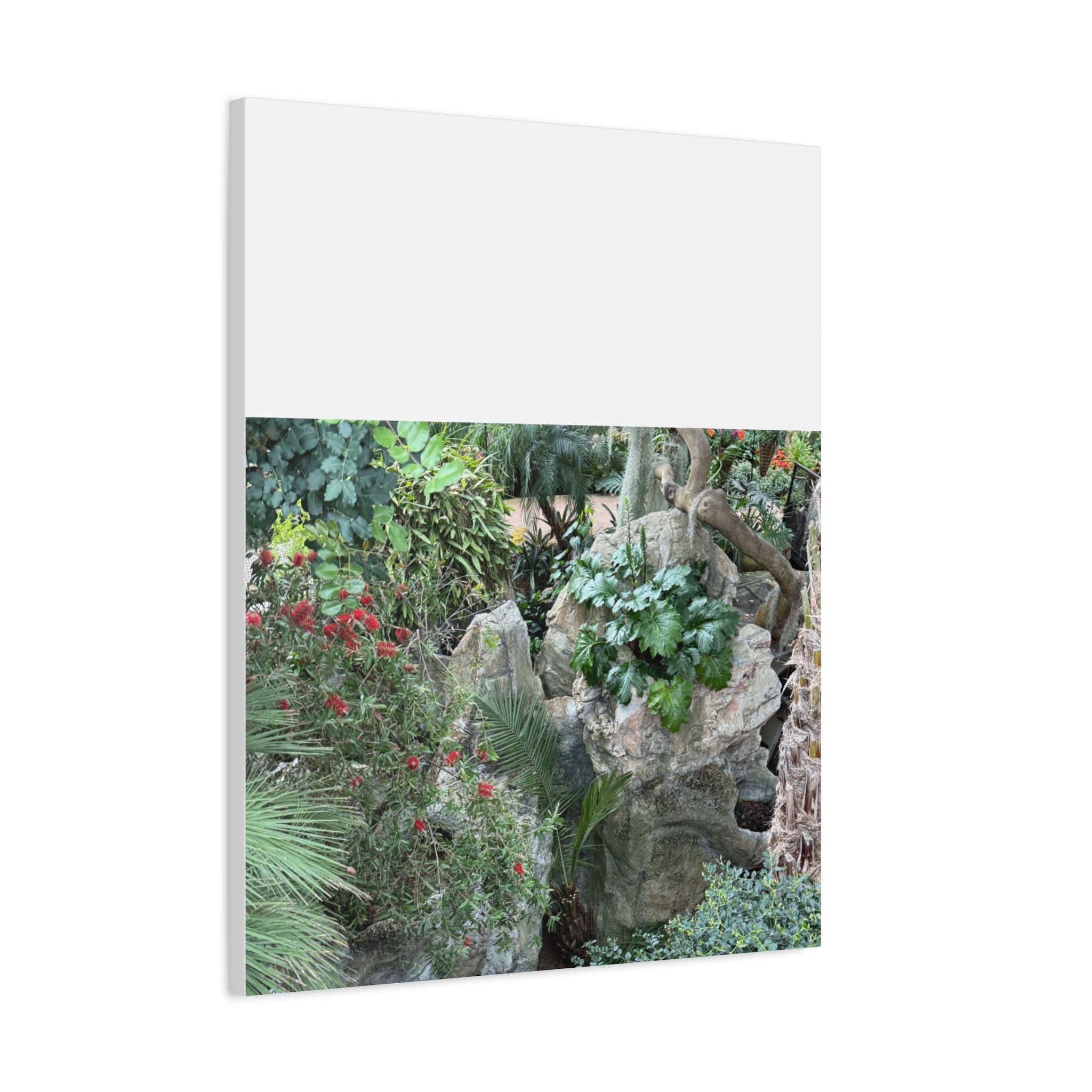 Garden Landscape Canvas Wall Art, Nature Decor, Home Decoration, Gift for Nature Lovers, Eco-Friendly Art, Botanical Wall Decor