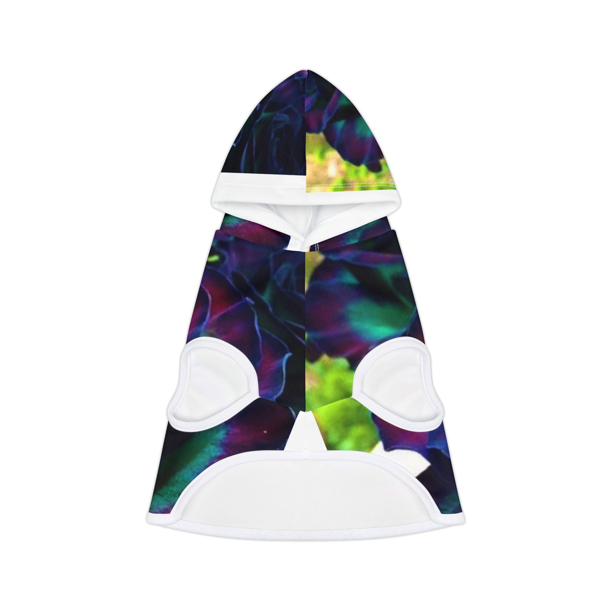 Vibrant Floral Pet Hoodie, Dog Sweater, Cute Pet Apparel, Stylish Puppy Outfit, Cozy Cat Clothes, Flower Design Hoodie