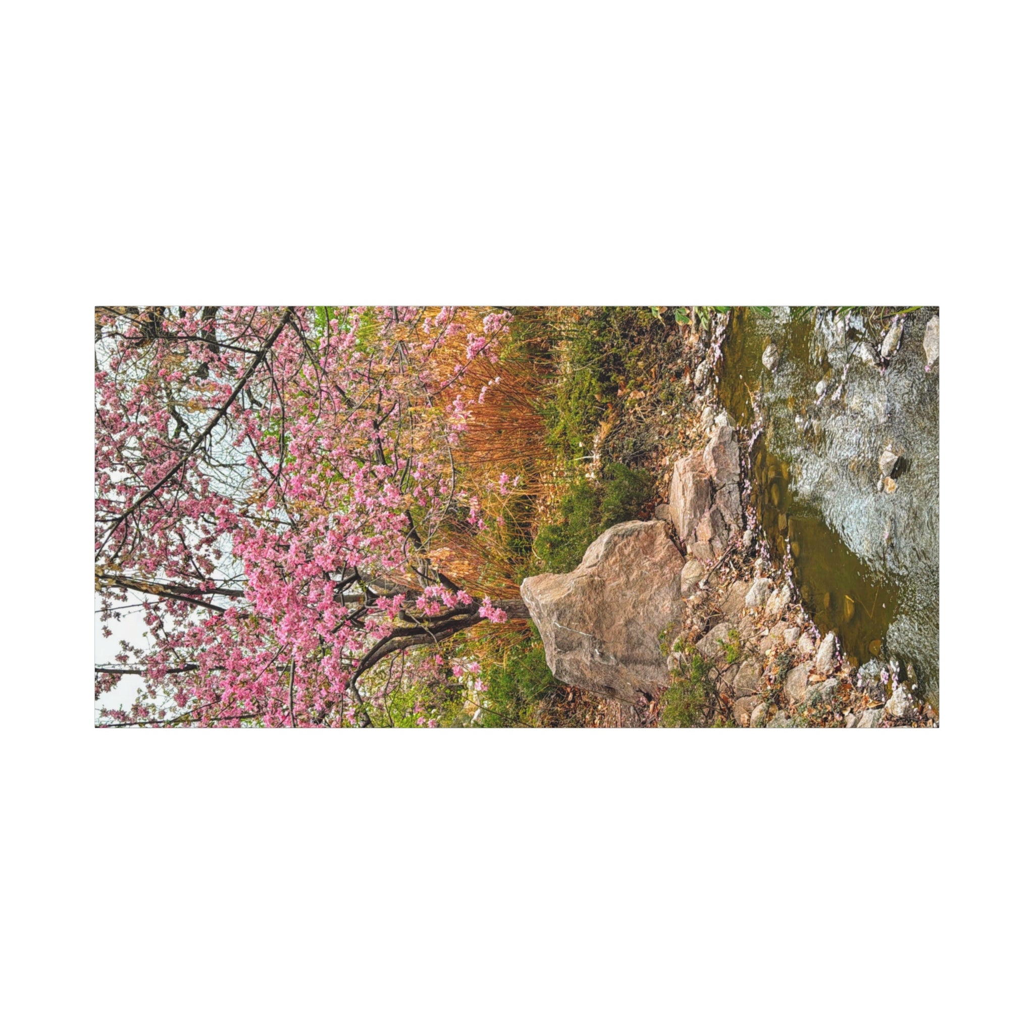 Blossoming Serenity Canvas Print, Floral Wall Art, Nature Decor, Home Aesthetic, Gift Idea for Garden Lovers, Spring Decor