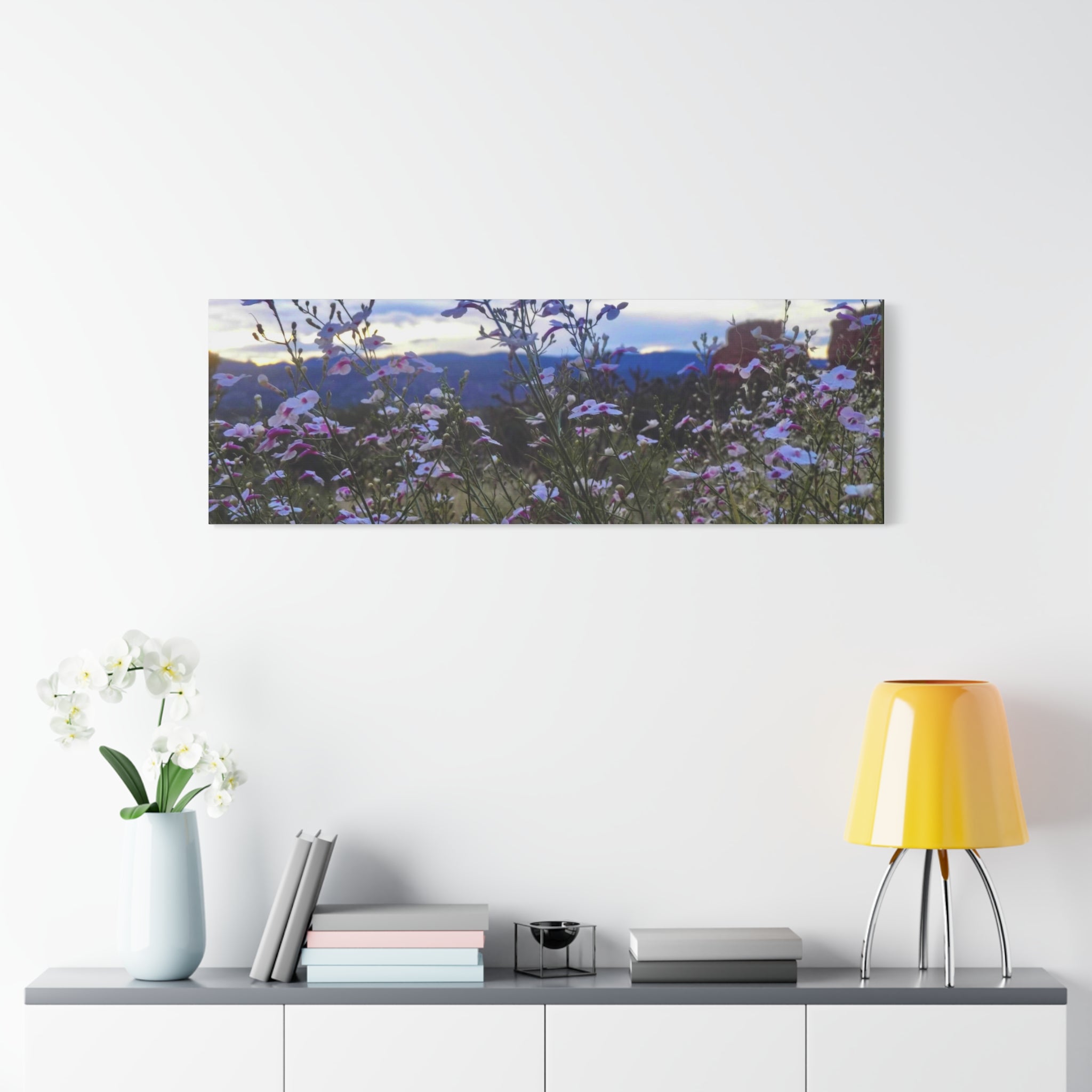 Floral Wall Art Canvas, Nature-Inspired Home Decor, Flower Print, Rustic Living Room, Gift for Gardeners, Boho Wall Art