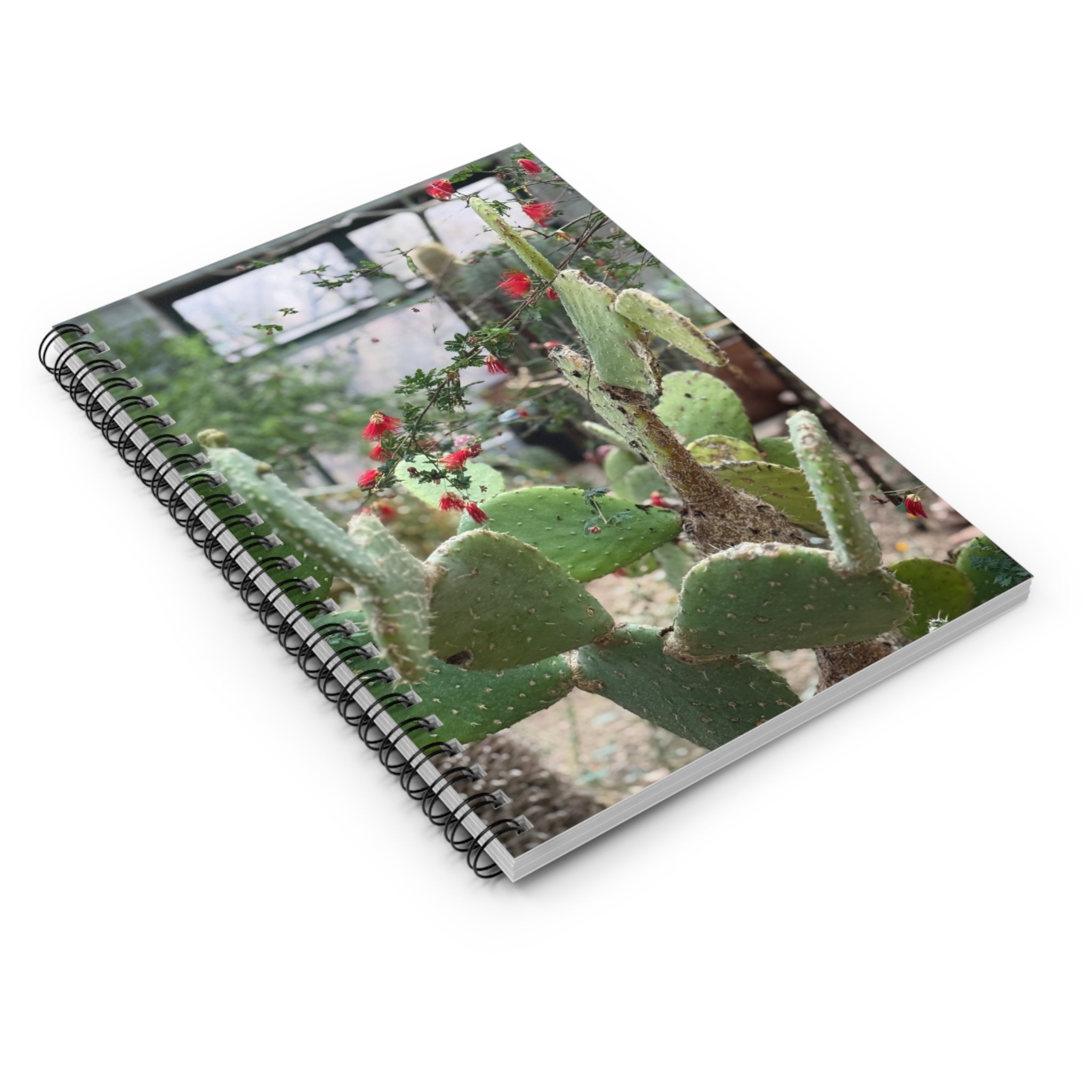 Cactus-Themed Spiral Notebook - Ruled Line, Perfect for Students, Journaling, Gift & Motivation, Botanical Design, Cute Stationery