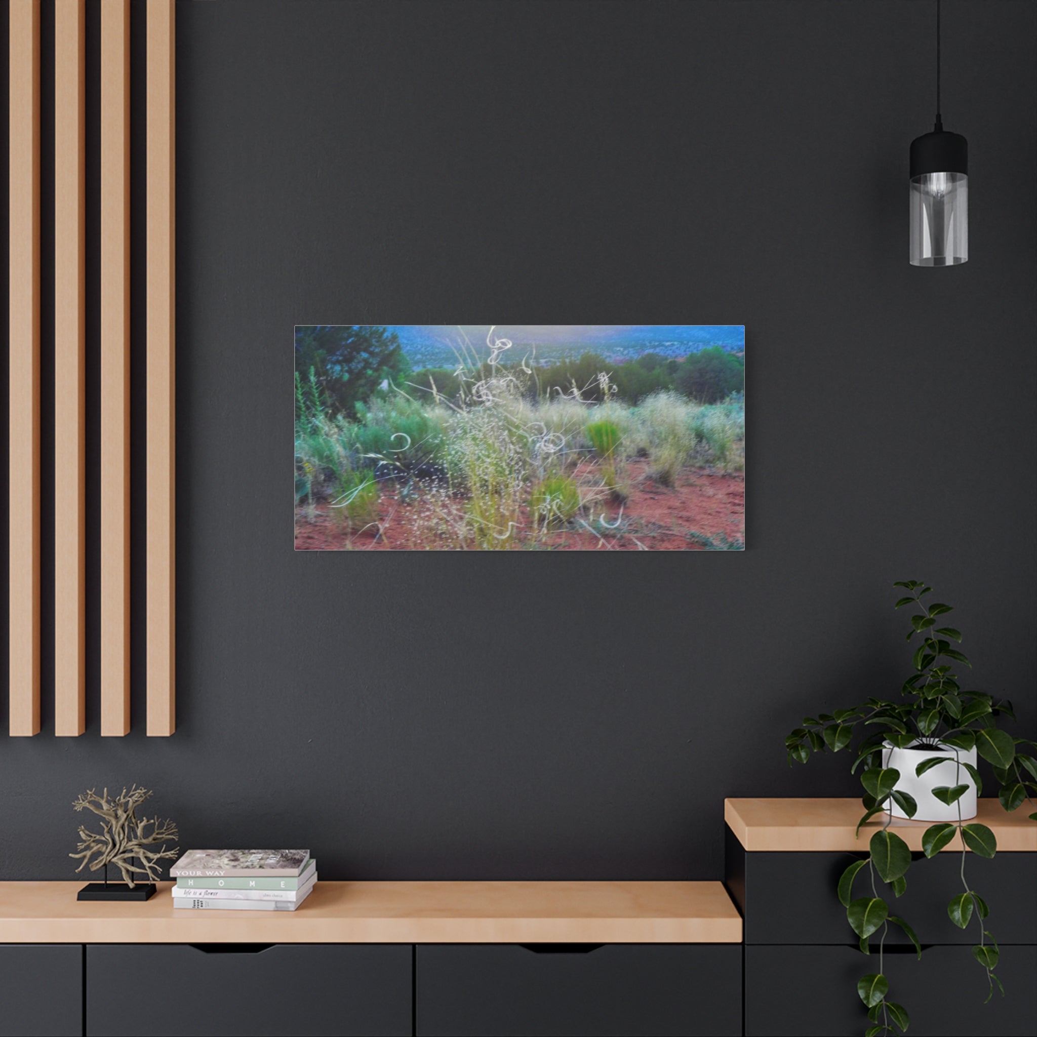 Serene Desert Landscape Canvas Print, Nature Wall Art, Home Decor, Gift for Nature Lovers, Rustic Art for Living Room, Boho Decor