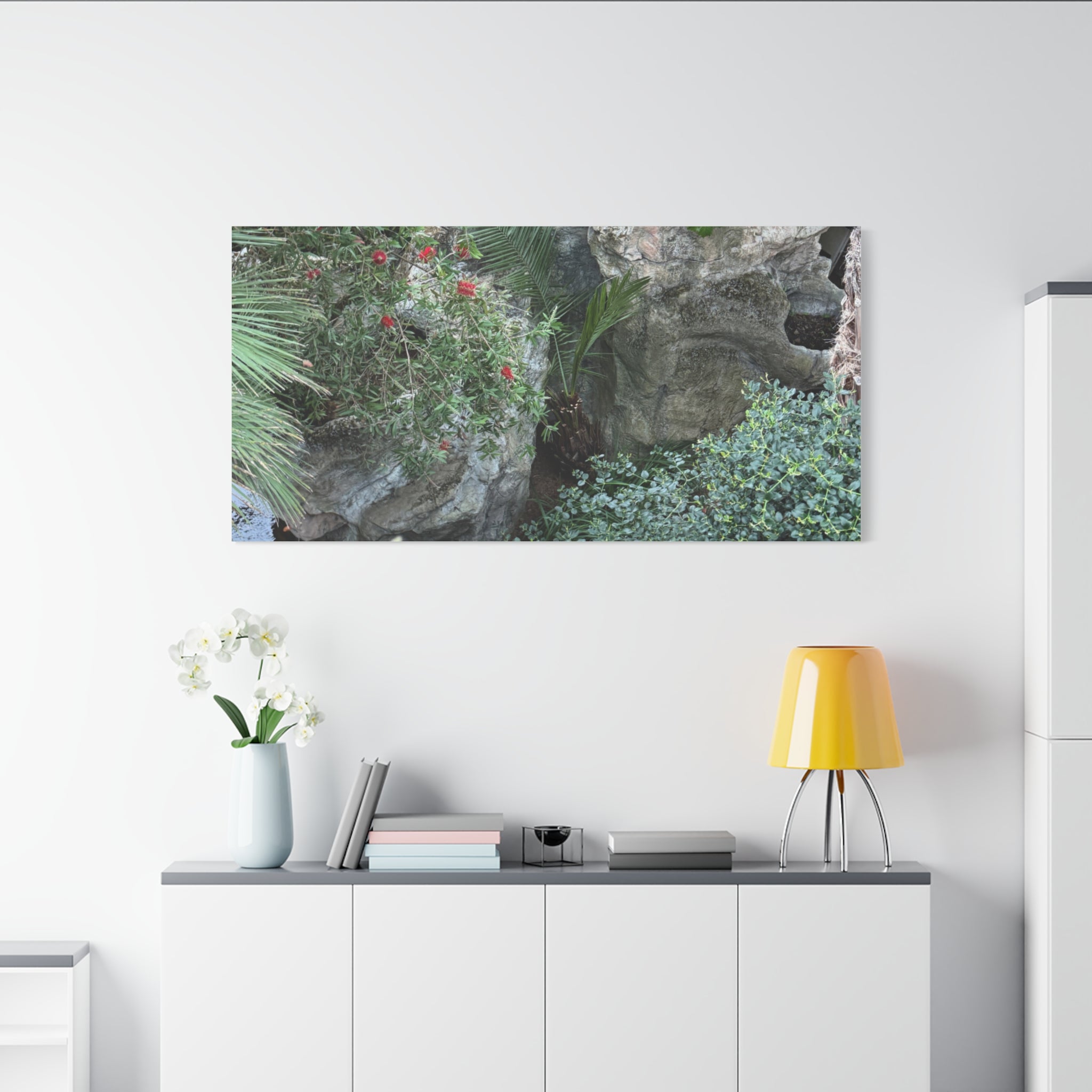 Canvas Wall Art, Tropical Garden Print, Home Decor, Botanical Artwork, Nature Lover Gift, Modern Interior Design