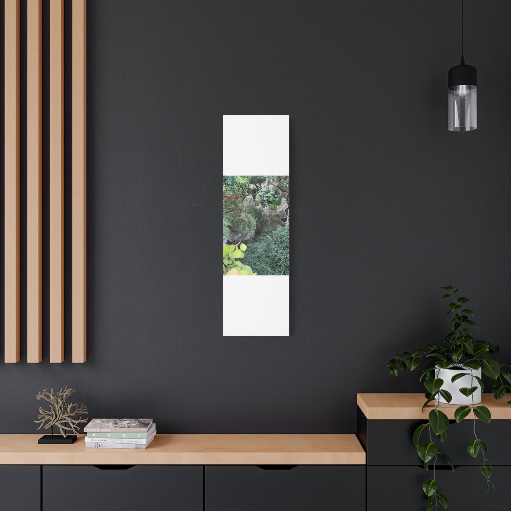 Canvas Wall Art, Tropical Garden Print, Home Decor, Botanical Artwork, Nature Lover Gift, Modern Interior Design