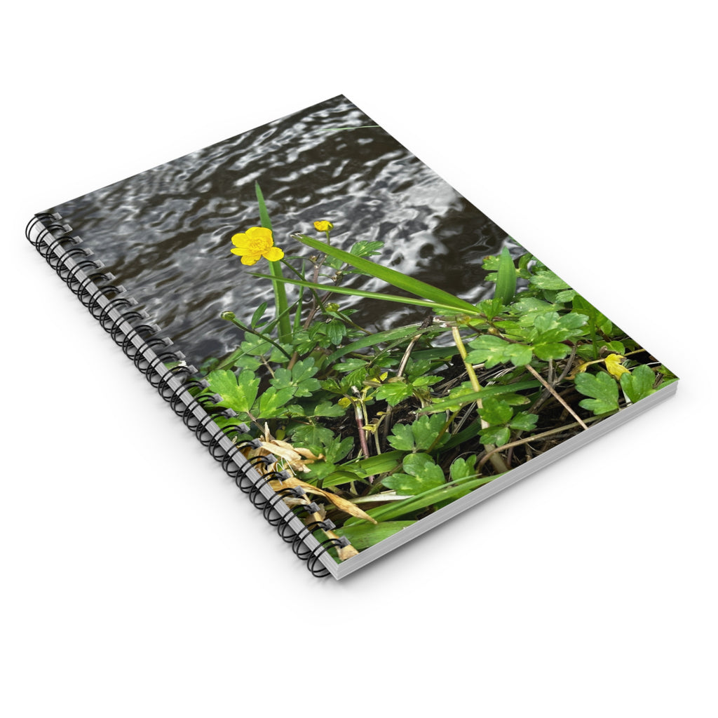 Nature-Inspired Spiral Notebook - Ruled Line, Flower Stationery, Eco-Friendly Journal, Gift for Nature Lovers, Writing Notebook, [...]