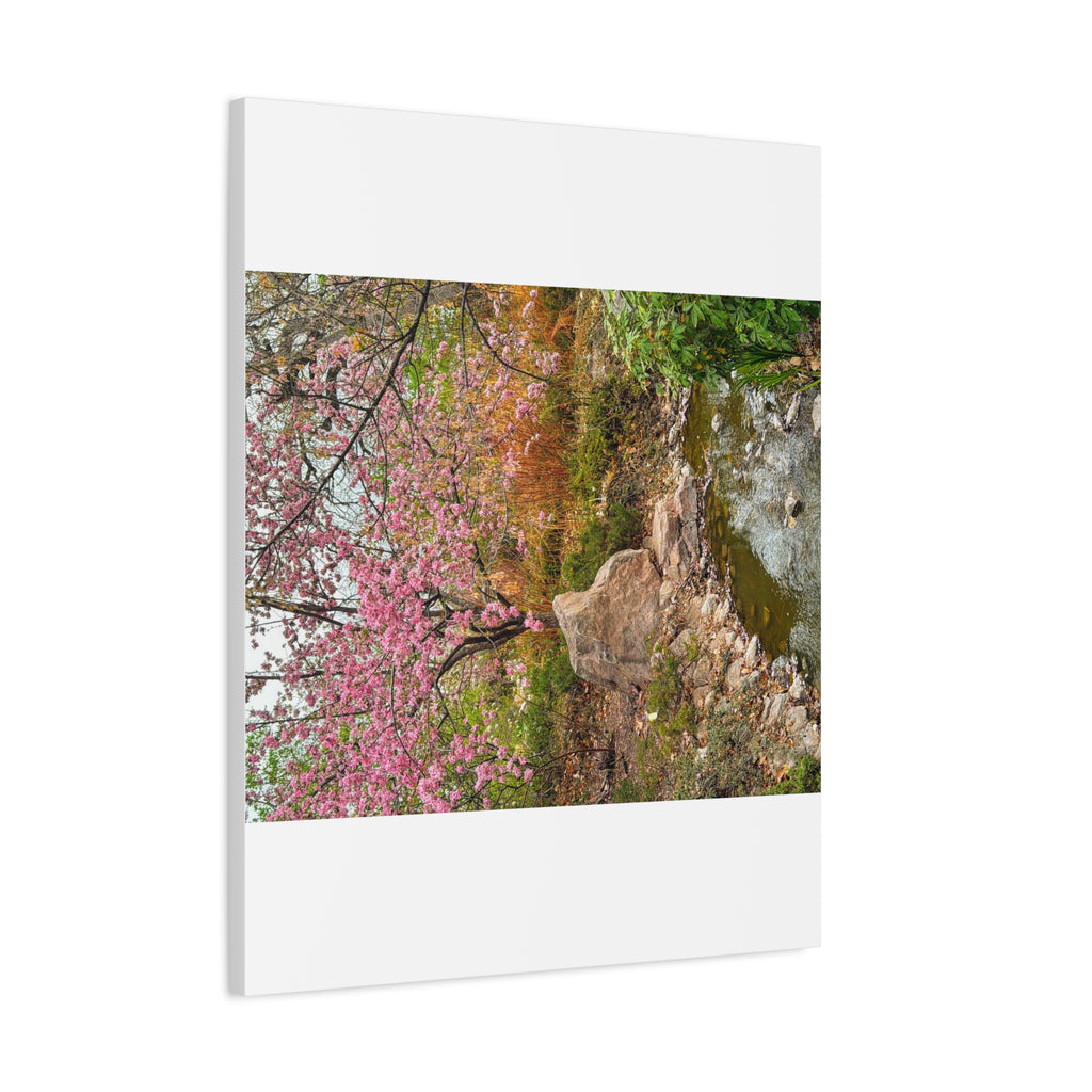 Blossoming Serenity Canvas Print, Floral Wall Art, Nature Decor, Home Aesthetic, Gift Idea for Garden Lovers, Spring Decor