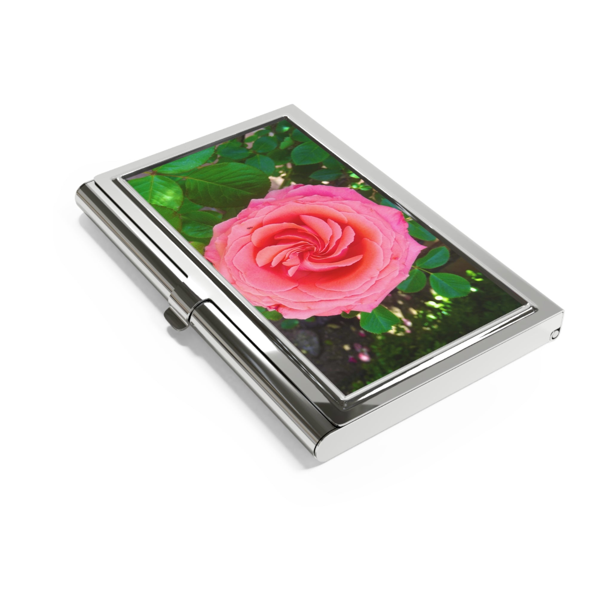 Floral Business Card Holder, Elegant Office Accessory, Gift for Professionals, Stylish Networking Essential, Business Branding Tool