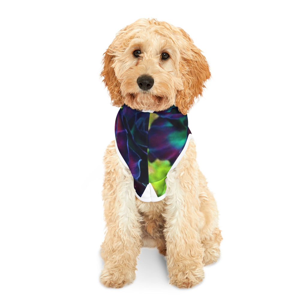 Vibrant Floral Pet Hoodie, Dog Sweater, Cute Pet Apparel, Stylish Puppy Outfit, Cozy Cat Clothes, Flower Design Hoodie