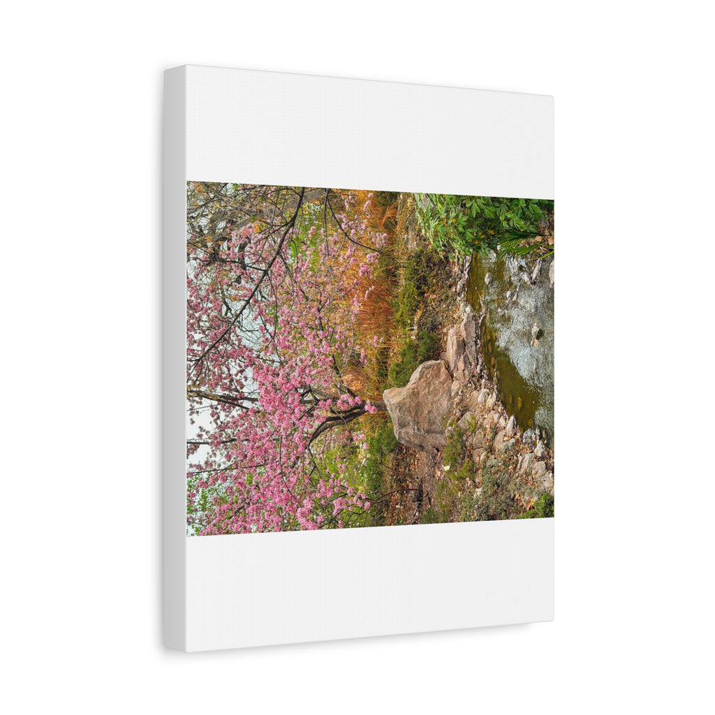 Blossoming Serenity Canvas Print, Floral Wall Art, Nature Decor, Home Aesthetic, Gift Idea for Garden Lovers, Spring Decor