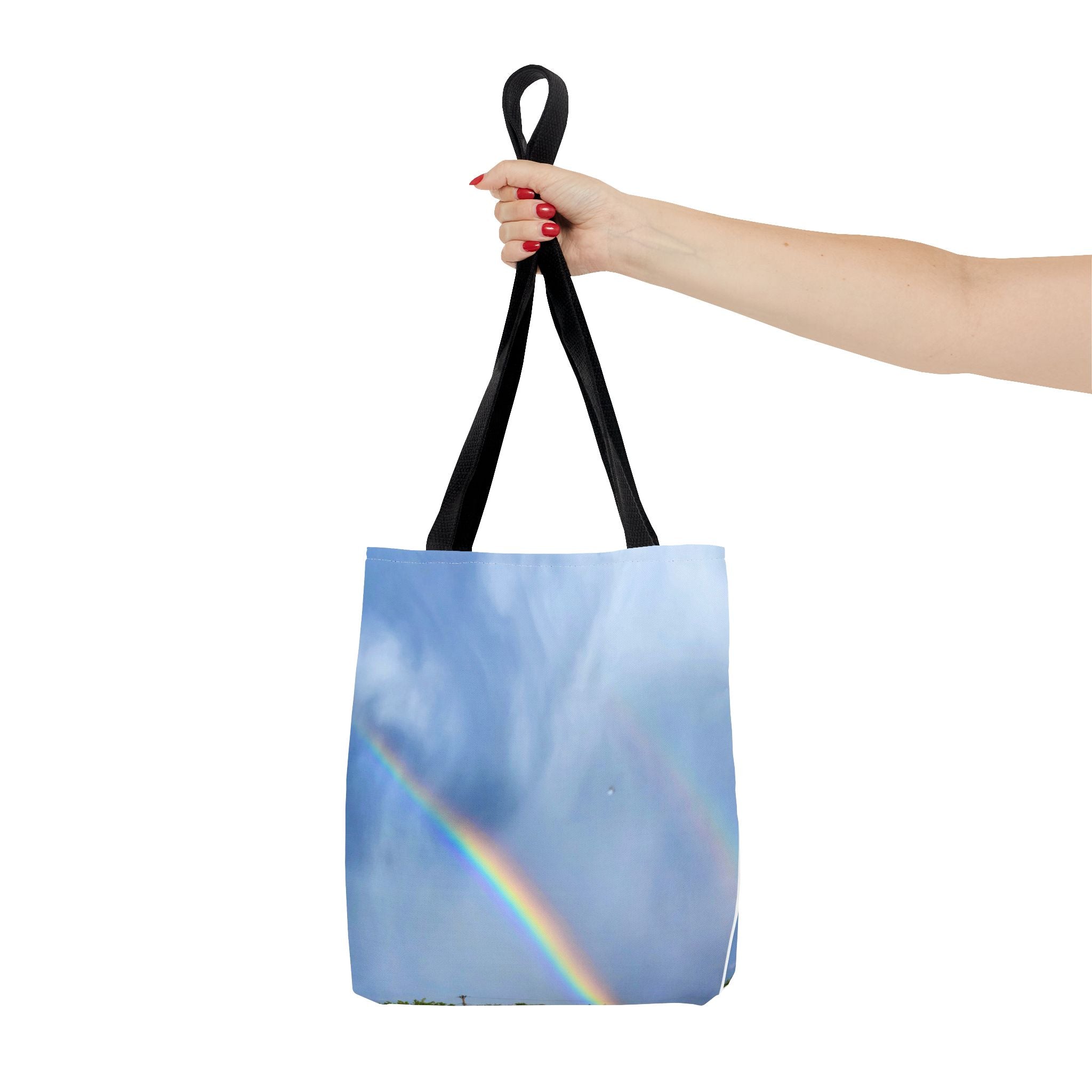 Rainbow Sky Tote Bag, Colorful Beach Bag, Reusable Shopping Tote, Summer Travel Accessory, Perfect Gift for Nature Lovers