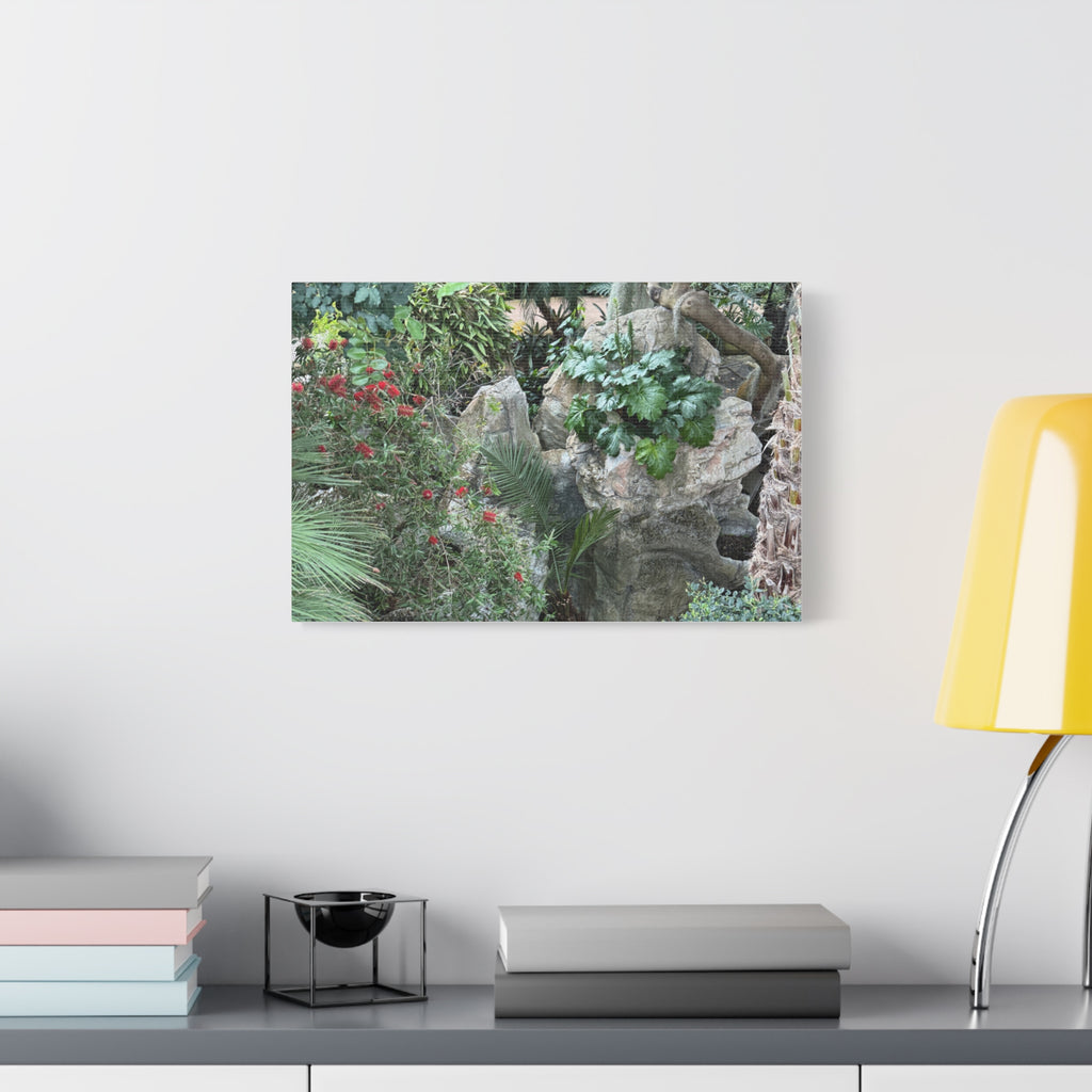 Garden Landscape Canvas Wall Art, Nature Decor, Home Decoration, Gift for Nature Lovers, Eco-Friendly Art, Botanical Wall Decor