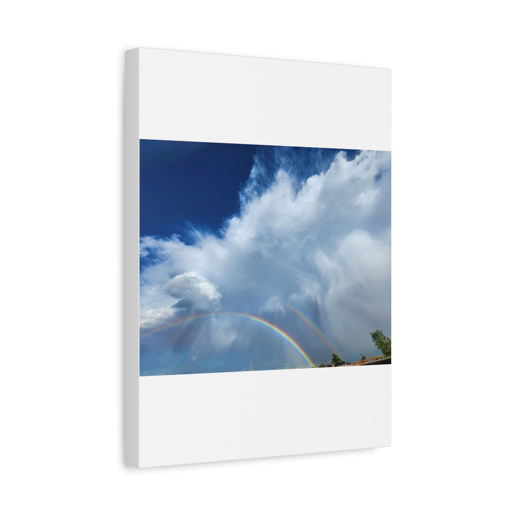 Rainbow Cloud Art Canvas Print, Stretched Wall Decor, Home/Office Art, Gift for Nature Lovers, Gallery Wall Accent