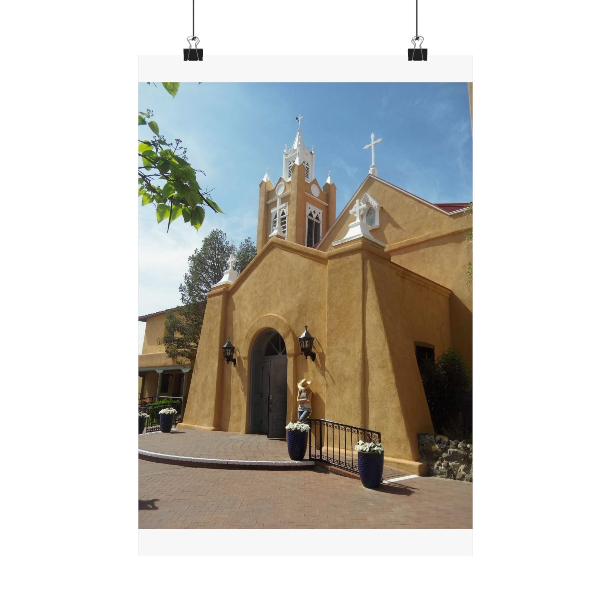 Matte Vertical Poster of Charming Church, Wall Art, Home Decor, Art Print, Gift for Housewarming, Unique Artwork