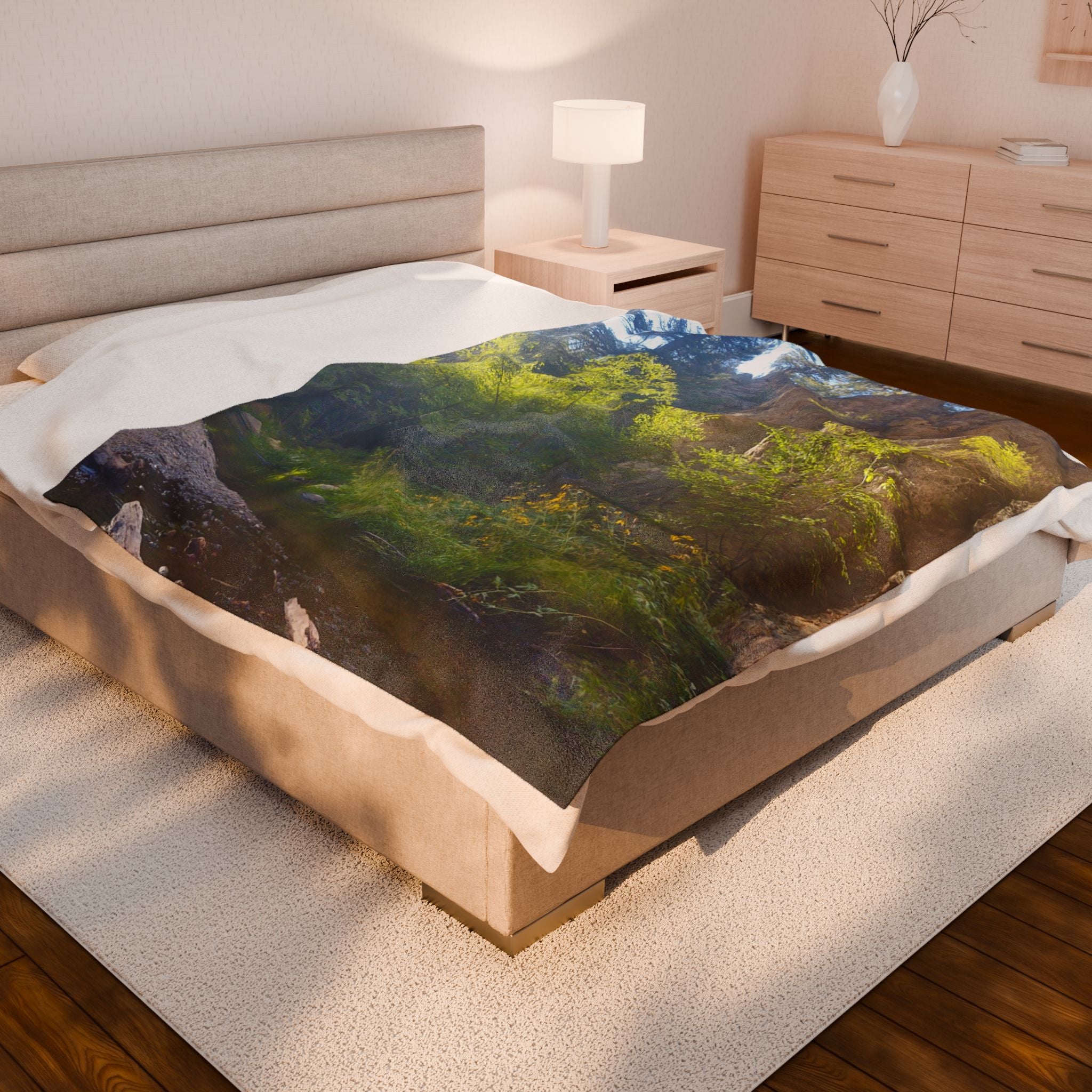 Nature-Inspired Velveteen Plush Blanket | Cozy Gift for Outdoor Lovers, Home Decor, Camping Essential, Soft Throw Blanket, Perfect for [...]