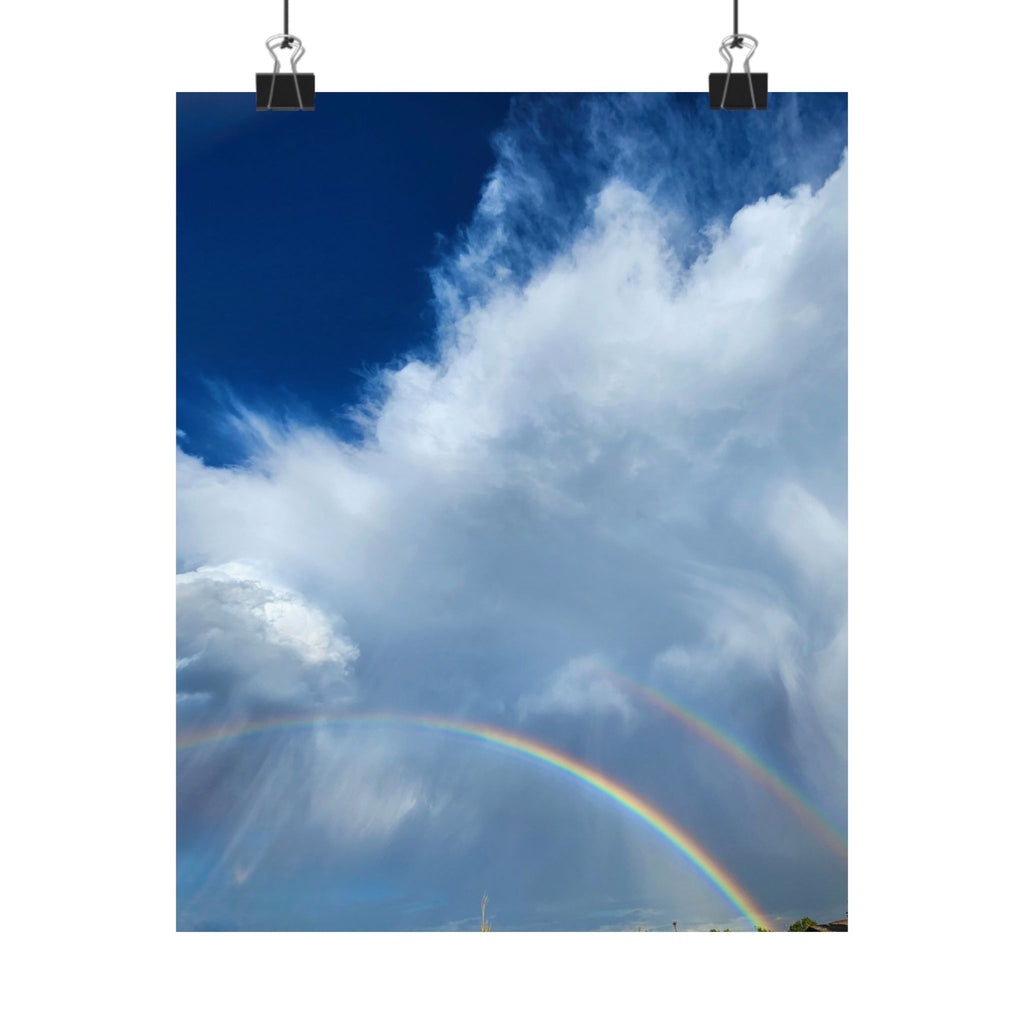 Rainbow Sky Matte Vertical Poster | Inspirational Wall Art, Home Decor, Gift for Nature Lovers, Office Decoration, Unique Artwork