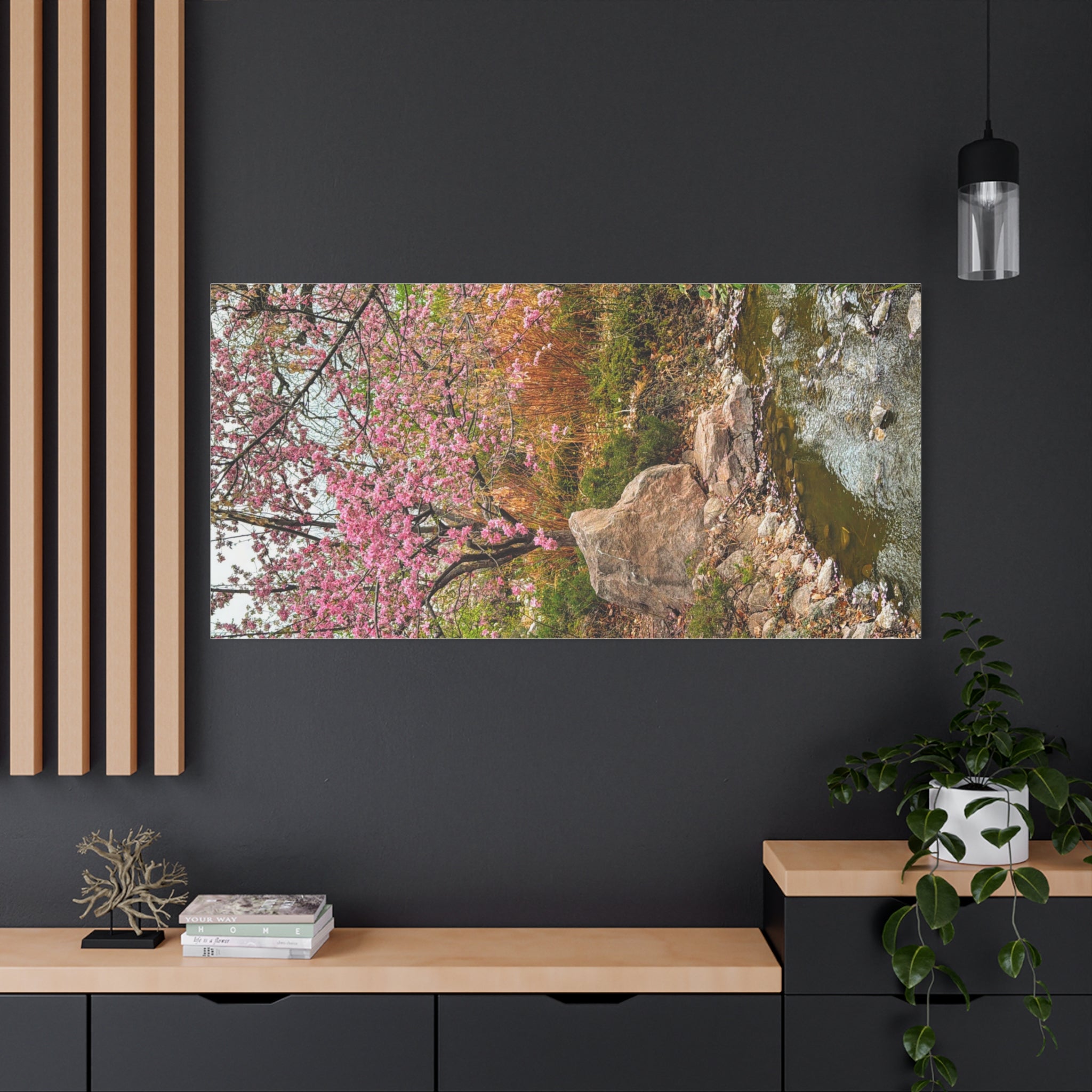 Blossoming Serenity Canvas Print, Floral Wall Art, Nature Decor, Home Aesthetic, Gift Idea for Garden Lovers, Spring Decor