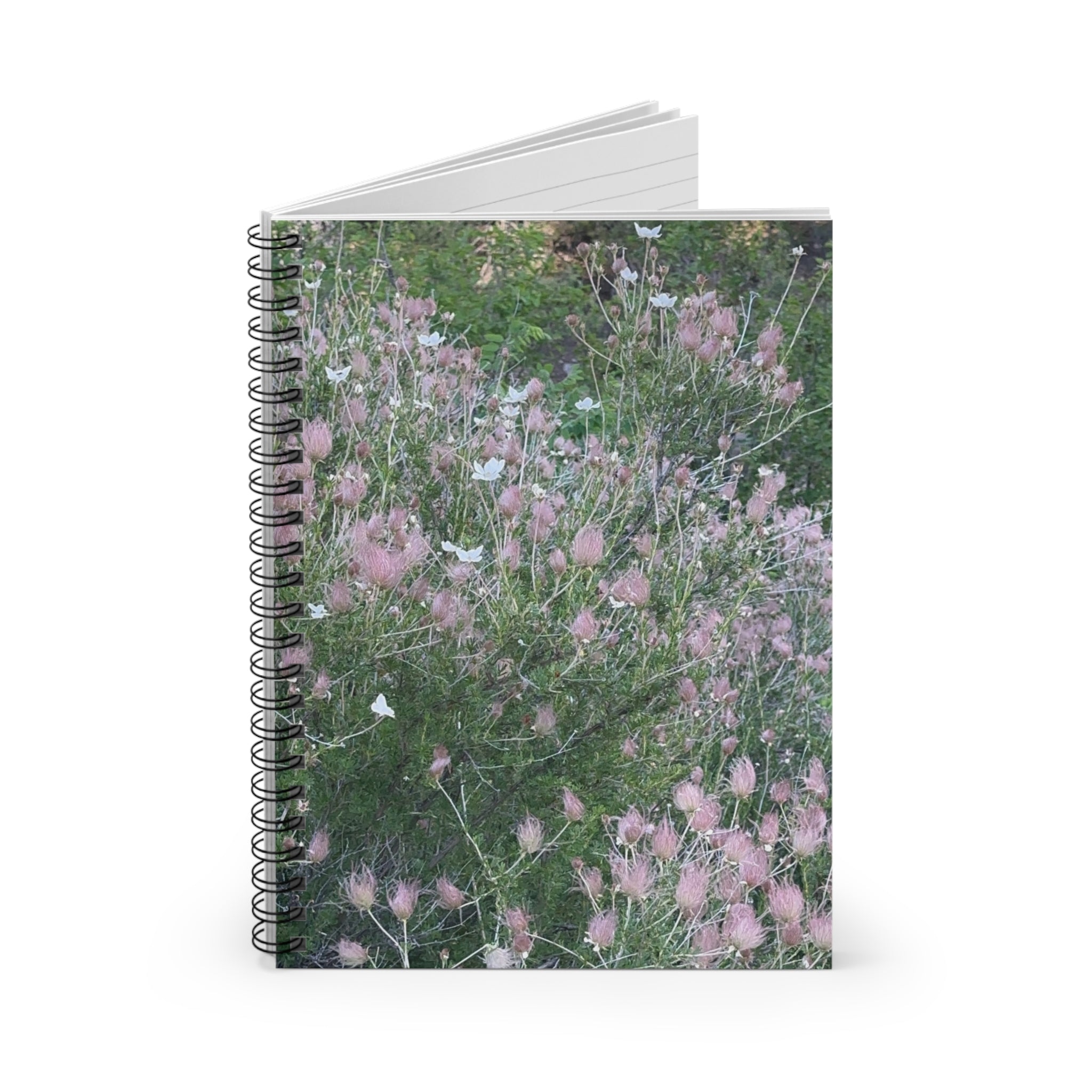 Floral Spiral Notebook - Ruled Line, Journal for School, Study Planner, Gift for Students, Floral Aesthetic