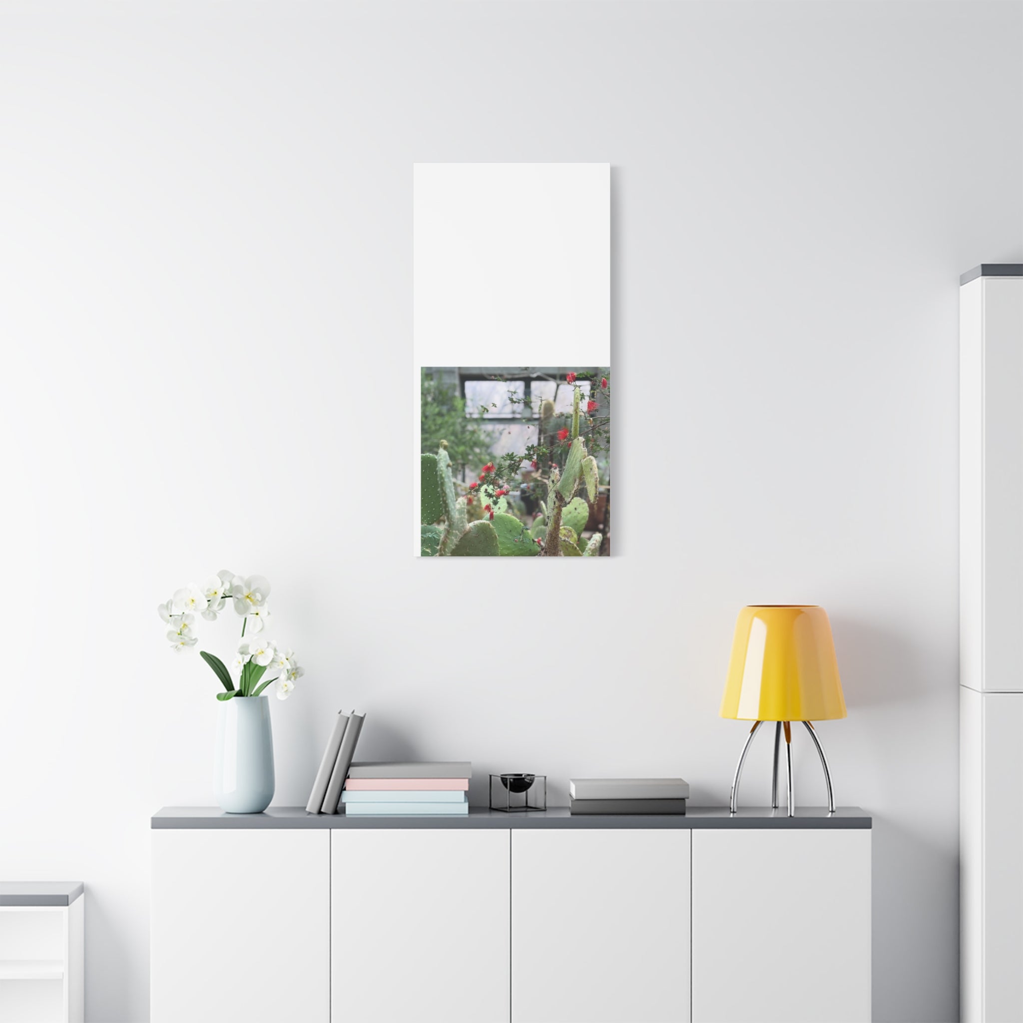 Cactus Wall Art Print, Nature Home Decor, Bohemian Style Artwork, Botanical Gift, Succulent Canvas