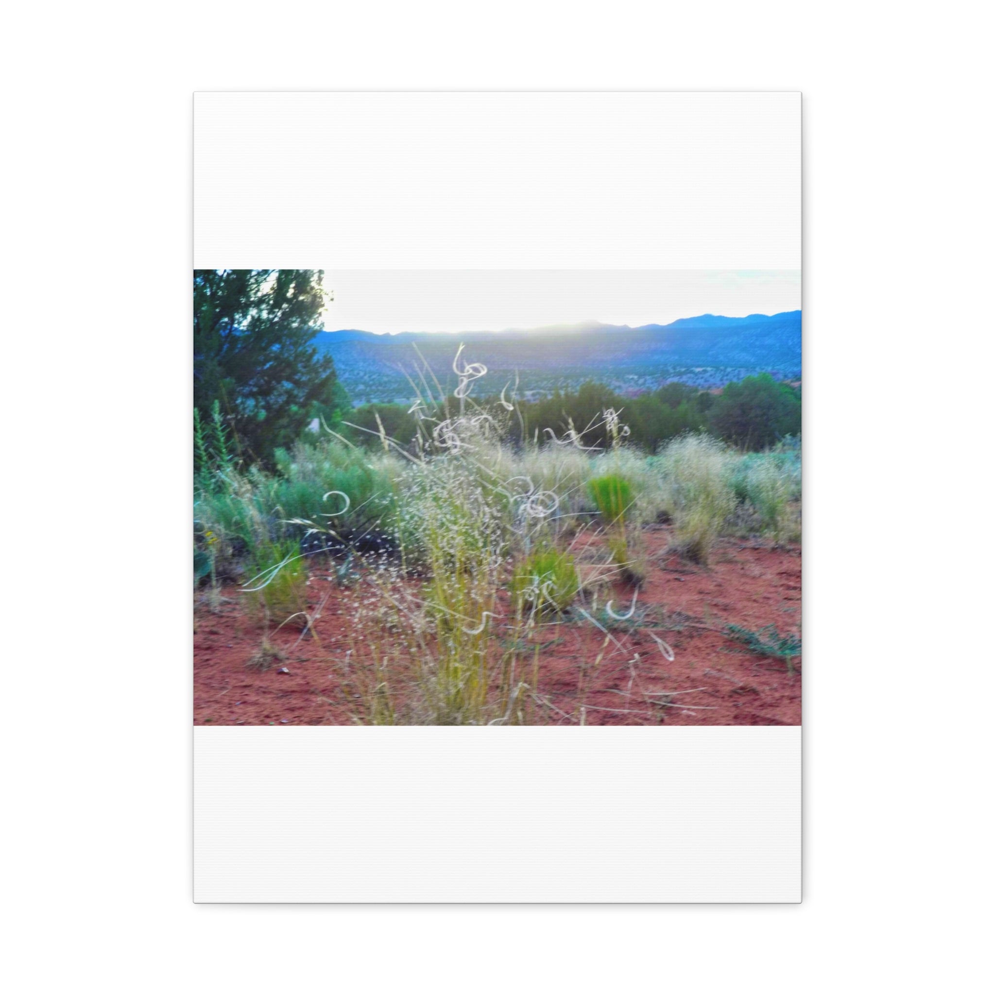 Serene Desert Landscape Canvas Print, Nature Wall Art, Home Decor, Gift for Nature Lovers, Rustic Art for Living Room, Boho Decor