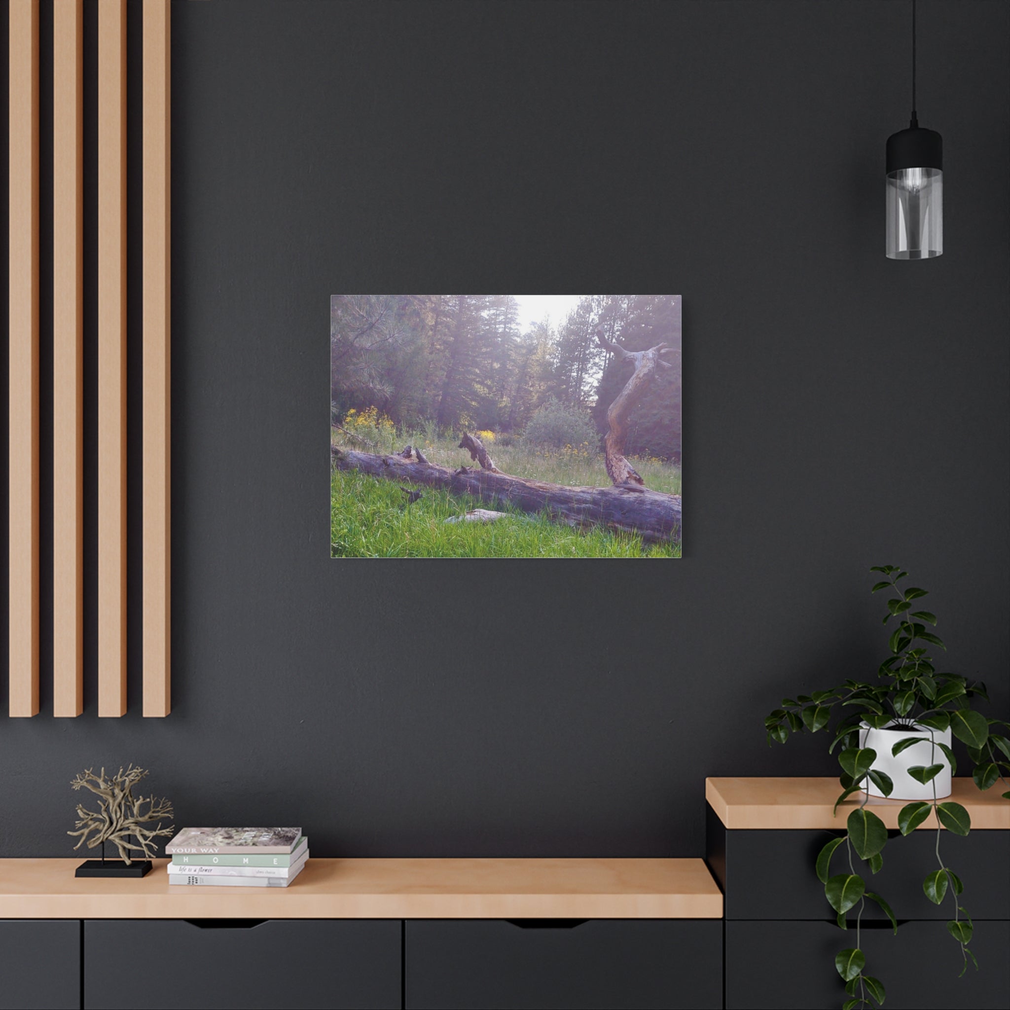 Matte Canvas Wall Art - Serene Nature Scene, Perfect for Home Decor, Gift for Nature Lovers, Office Wall Decoration, Rustic Art Print