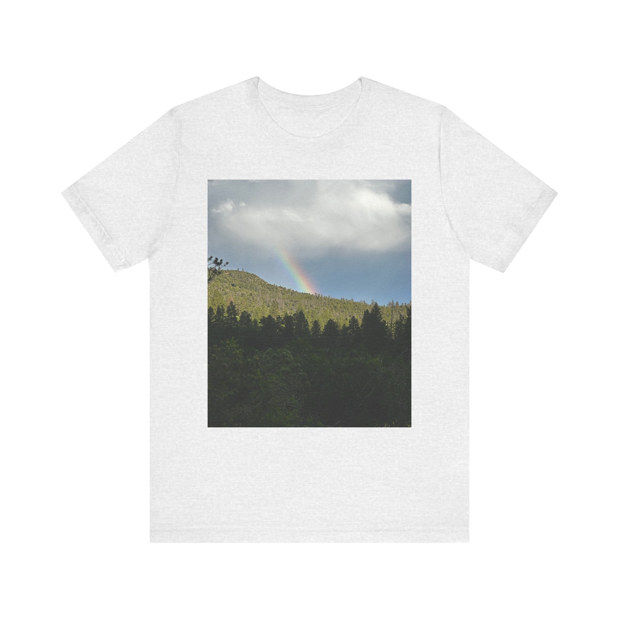 Rainbow Mountain Unisex Tee | Nature Lover Gift, Outdoor Adventure Wear, Cozy Casual Style, Cool Nature Shirt, Summer Tee