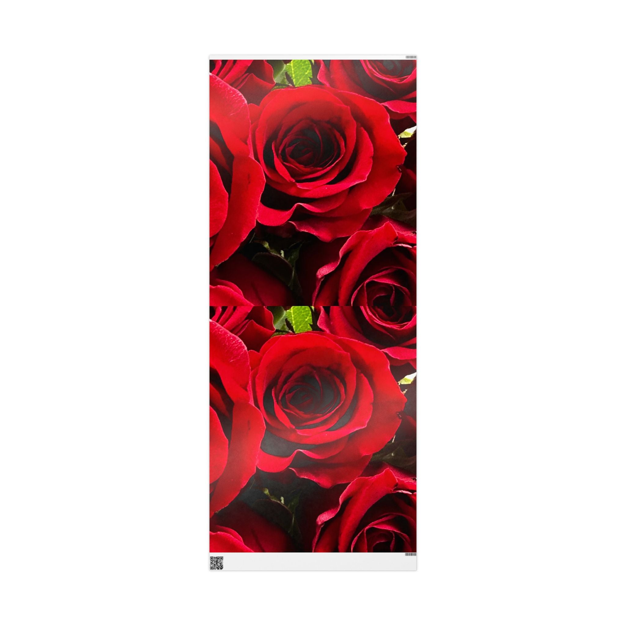 Elegant Floral Wrapping Paper Roll | Birthday, Wedding, Gift Wrap, Celebration, Red Roses