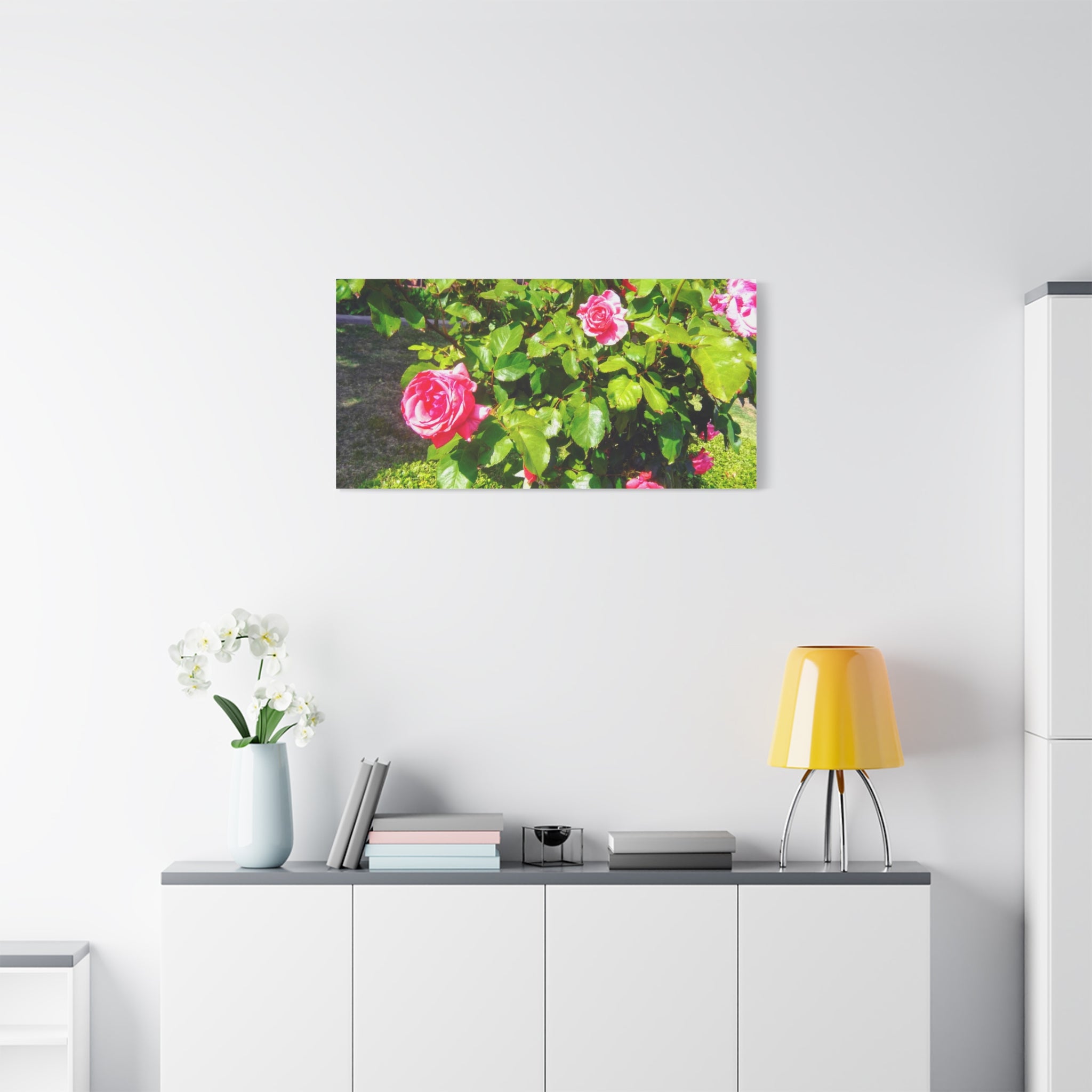 Floral Canvas Wall Art, Pink Rose Decor, Home Gallery Piece, Flower Photography, Garden Wall Decor, Floral Print