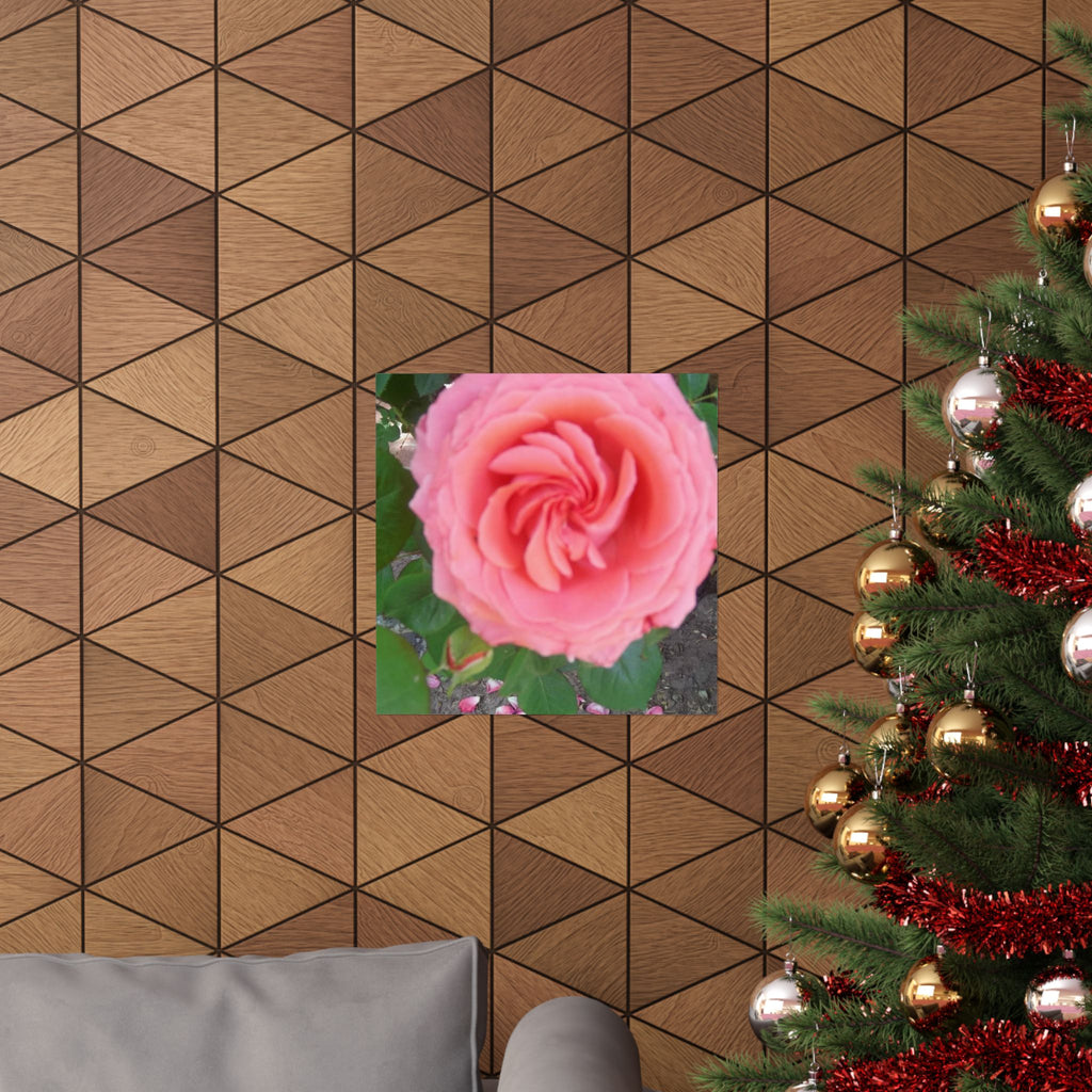 Beautiful Pink Rose Vertical Poster – Floral Wall Art, Home Decor, Gift for Her, Botanical Print, Mother's Day Decoration