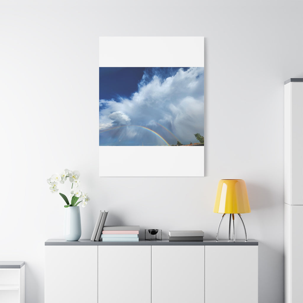 Rainbow Cloud Art Canvas Print, Stretched Wall Decor, Home/Office Art, Gift for Nature Lovers, Gallery Wall Accent