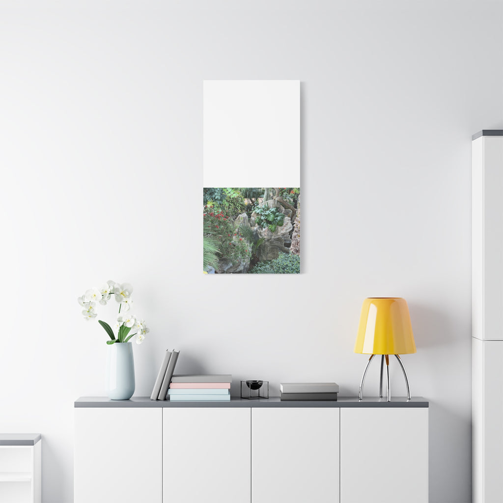 Garden Landscape Canvas Wall Art, Nature Decor, Home Decoration, Gift for Nature Lovers, Eco-Friendly Art, Botanical Wall Decor