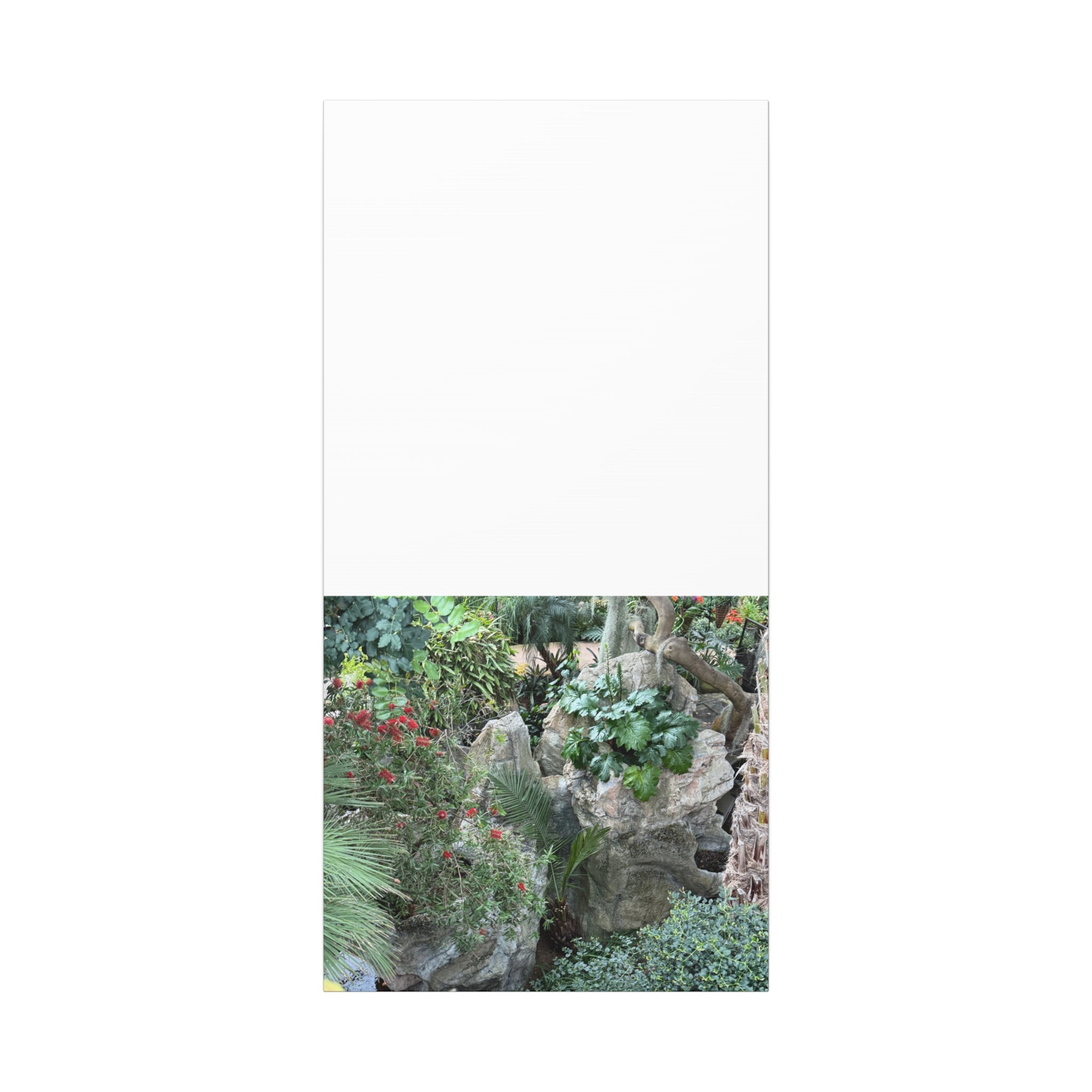 Garden Landscape Canvas Wall Art, Nature Decor, Home Decoration, Gift for Nature Lovers, Eco-Friendly Art, Botanical Wall Decor