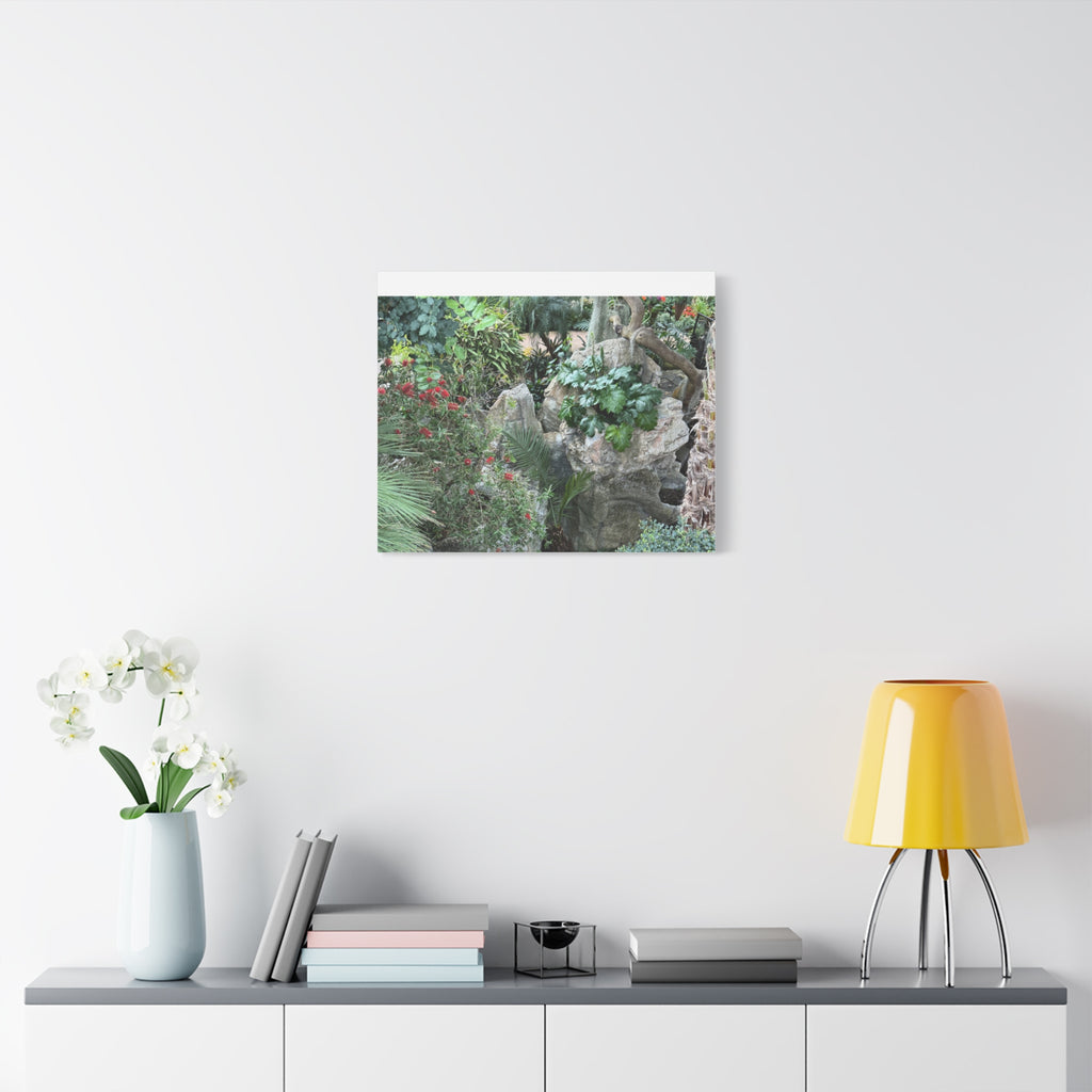 Garden Landscape Canvas Wall Art, Nature Decor, Home Decoration, Gift for Nature Lovers, Eco-Friendly Art, Botanical Wall Decor