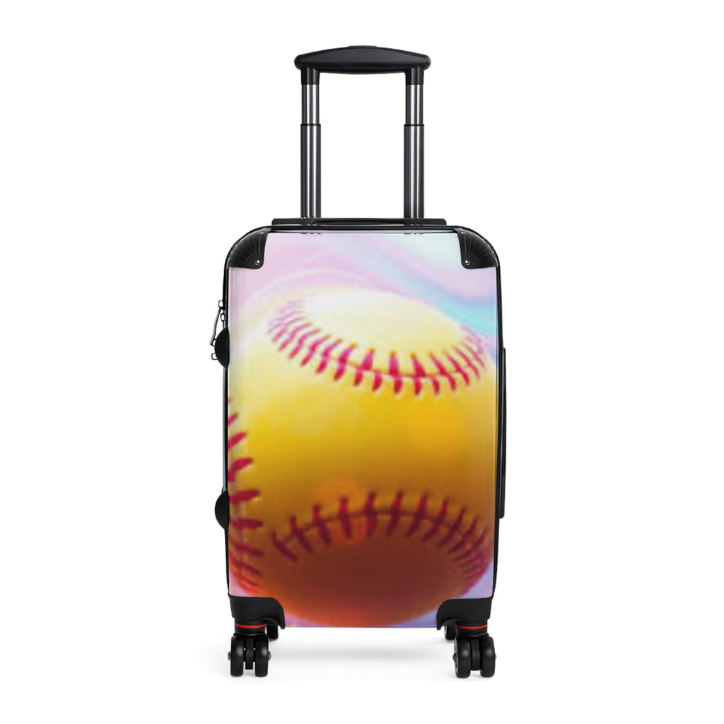 Baseball-Themed Suitcase | Travel Luggage for Sports Lovers, Perfect for Vacations, Gifts, Softball Enthusiasts, Kids and Adults