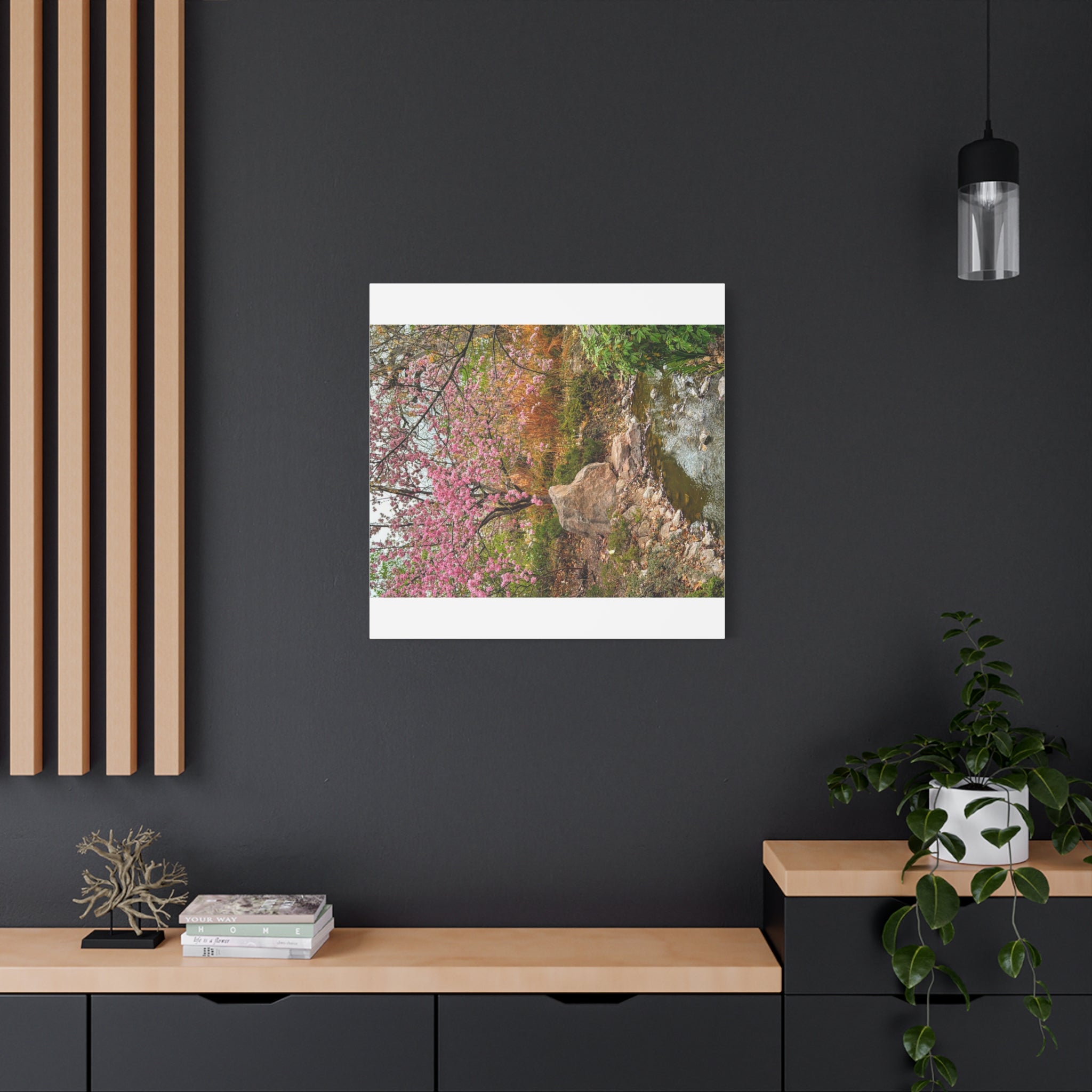 Blossoming Serenity Canvas Print, Floral Wall Art, Nature Decor, Home Aesthetic, Gift Idea for Garden Lovers, Spring Decor