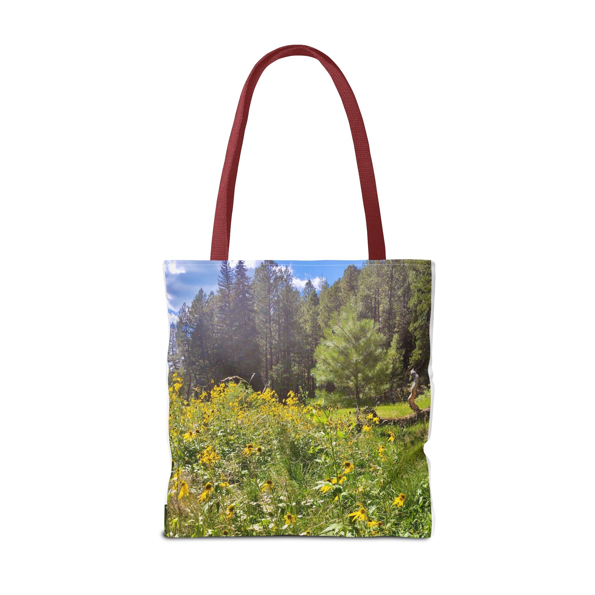 Nature-Inspired Tote Bag, Eco-Friendly Shopping Bag, Flower Print Purse, Gift for Nature Lovers, Summer Picnic Carrier