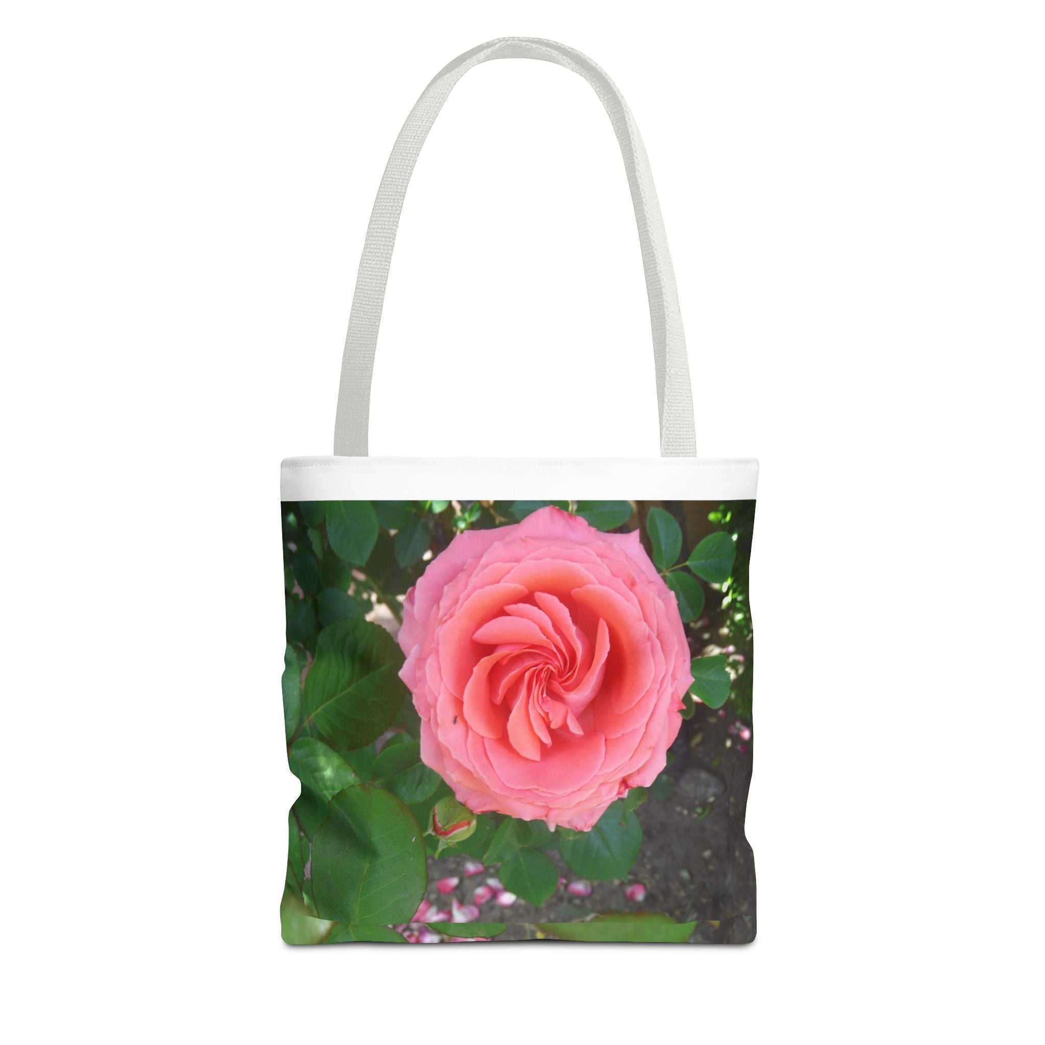 Floral Rose Tote Bag, Stylish Shopping Bag, Eco-Friendly Tote, Gift for Her, Summer Outing Accessory
