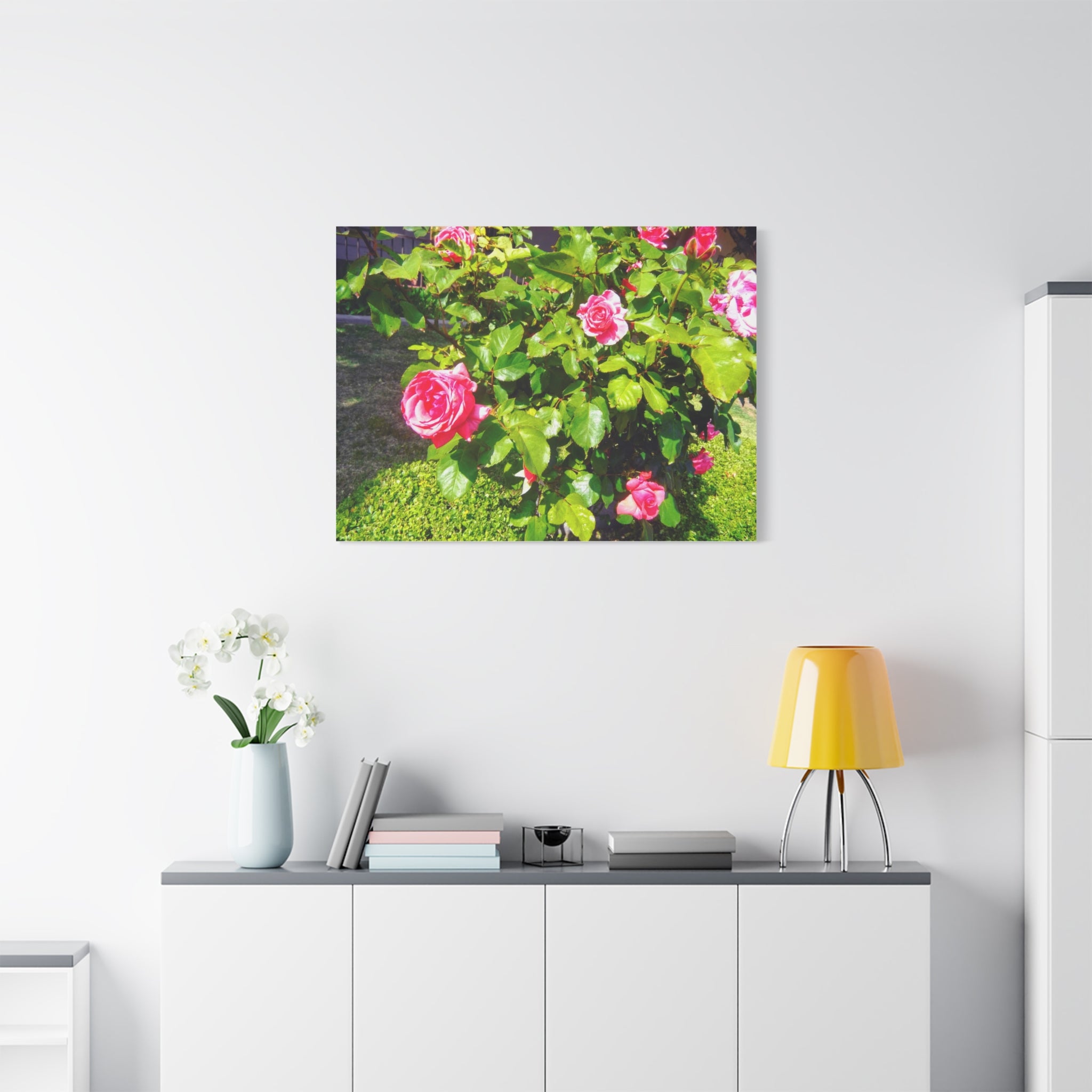 Floral Canvas Wall Art, Pink Rose Decor, Home Gallery Piece, Flower Photography, Garden Wall Decor, Floral Print